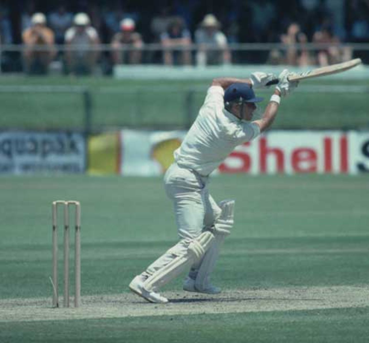 Geoff Boycott bats, England v West Indies, Brisbane, 23 December 1979