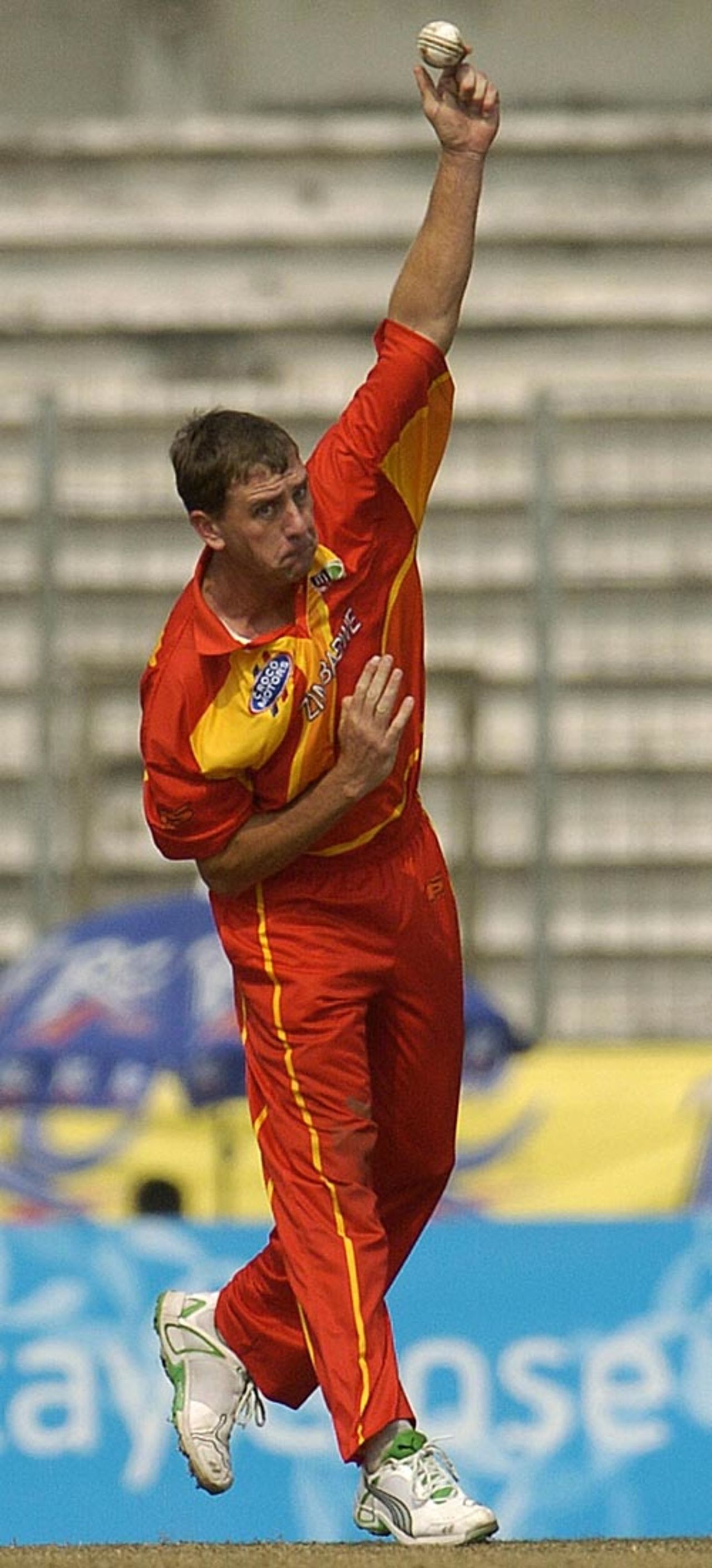 Ray Price in action, Bangladesh v Zimbabwe, 1st ODI, Mirpur, January 19, 2009