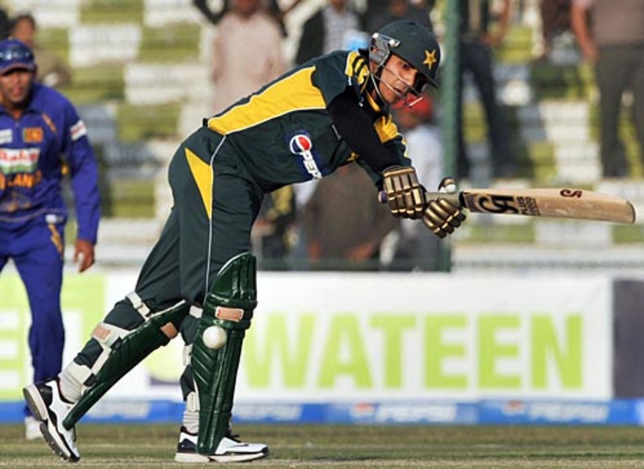 Salman Butt works the ball on the leg side, Pakistan v Sri Lanka, 1st ODI, Karachi, January 20, 2009