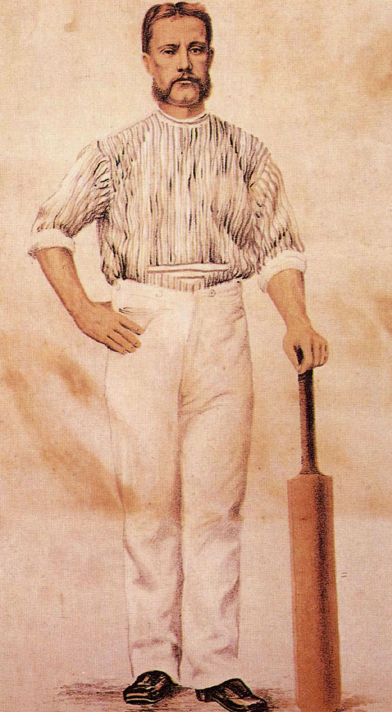 Charles Bannerman, the scorer of Test cricket first run and first hundred, March 1877