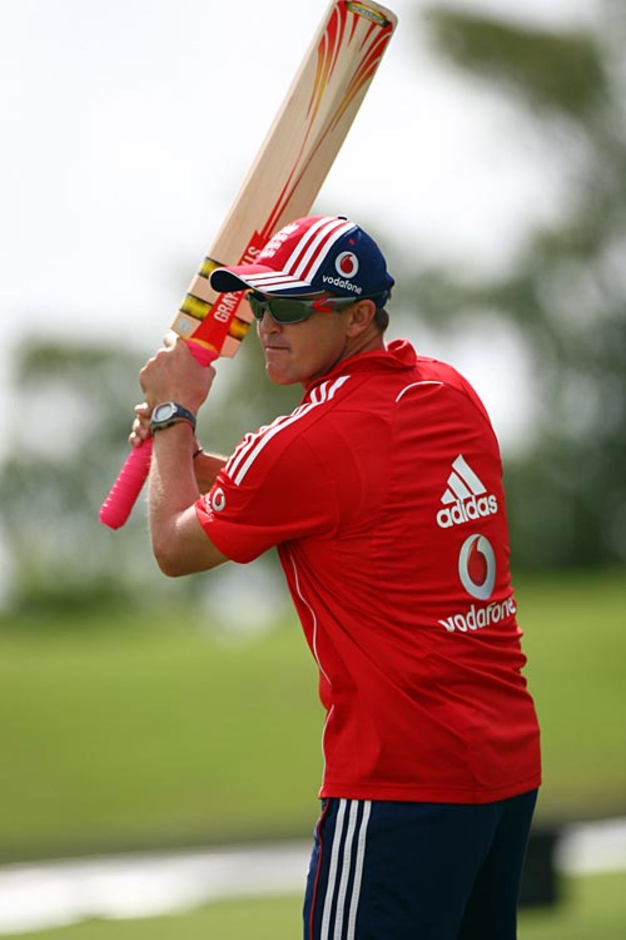 Andy Flower gives catching practice, St Kitts, January 24, 2009