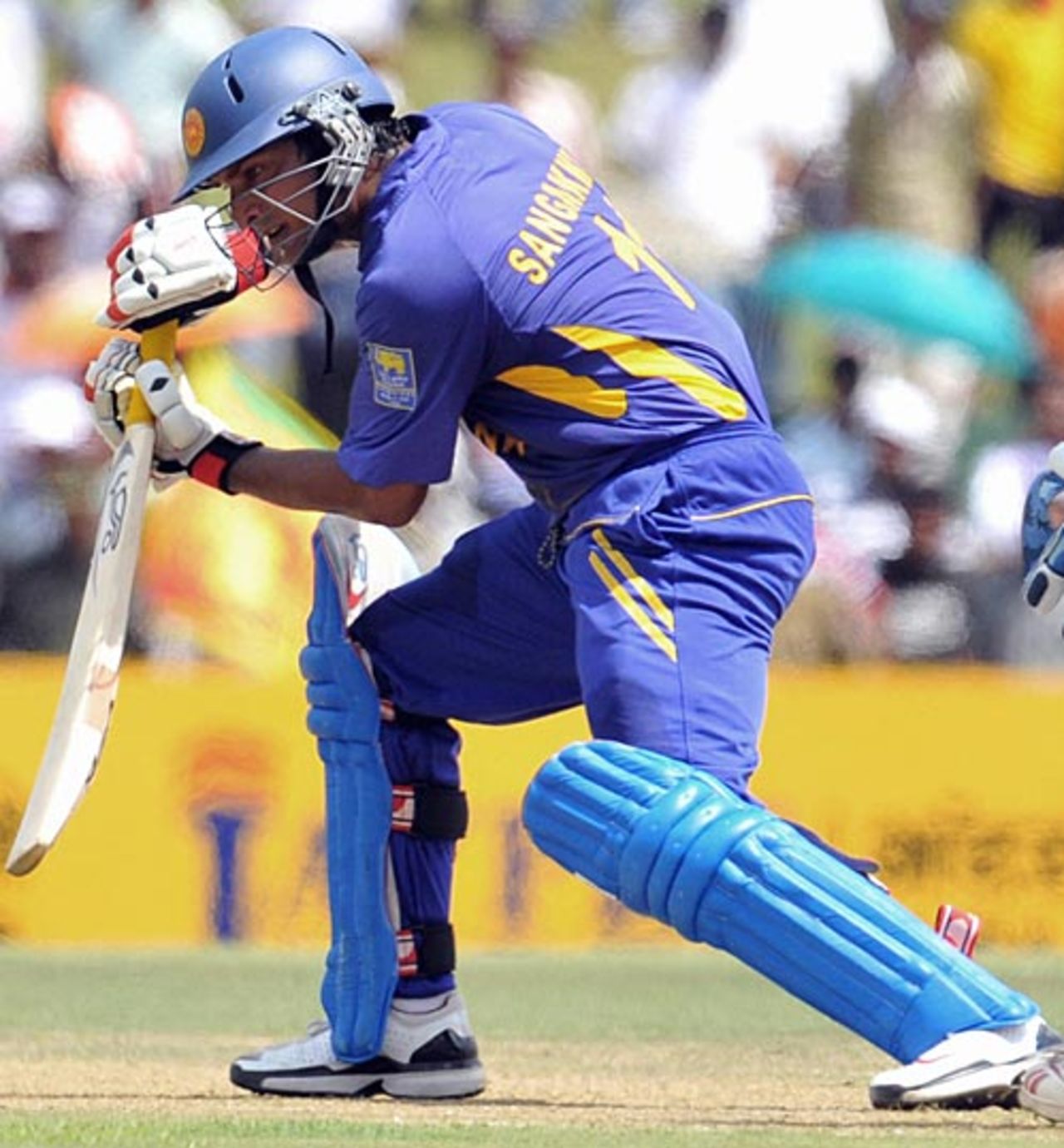 Kumar Sangakkara guides one through the off side, Sri Lanka v India, 1st ODI, Dambulla, January 28, 2009
