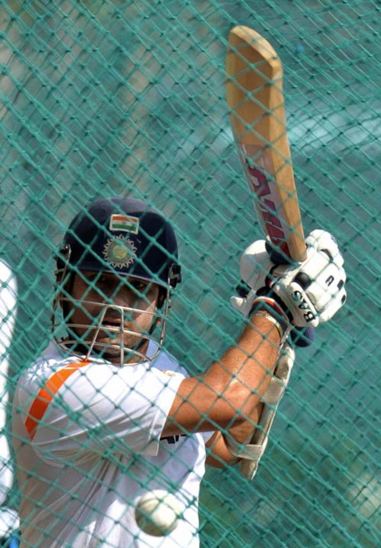 Sachin Tendulkar during a nets session, Colombo, January 30, 2009