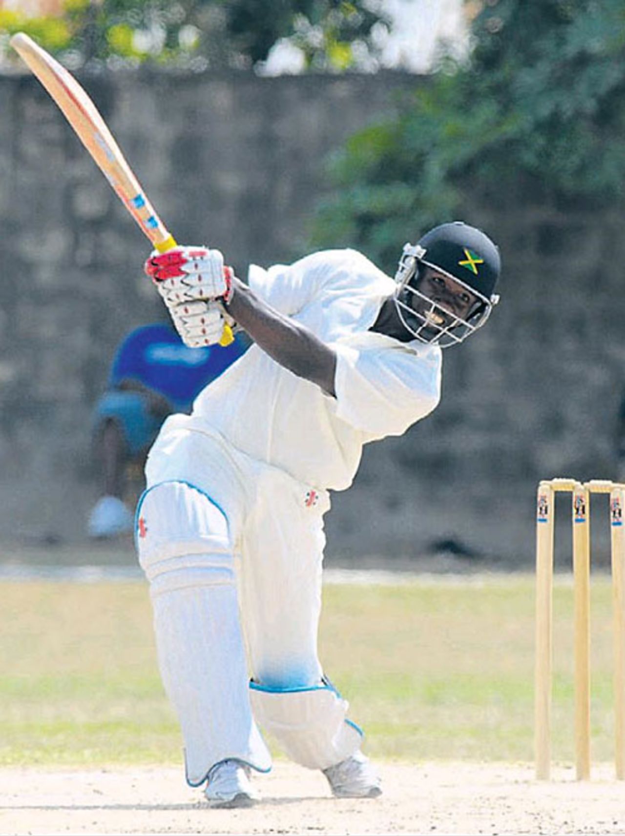 Wavell HInds on his way to an unbeaten 59, Jamaica v Barbados, Kingston, February 2, 2009