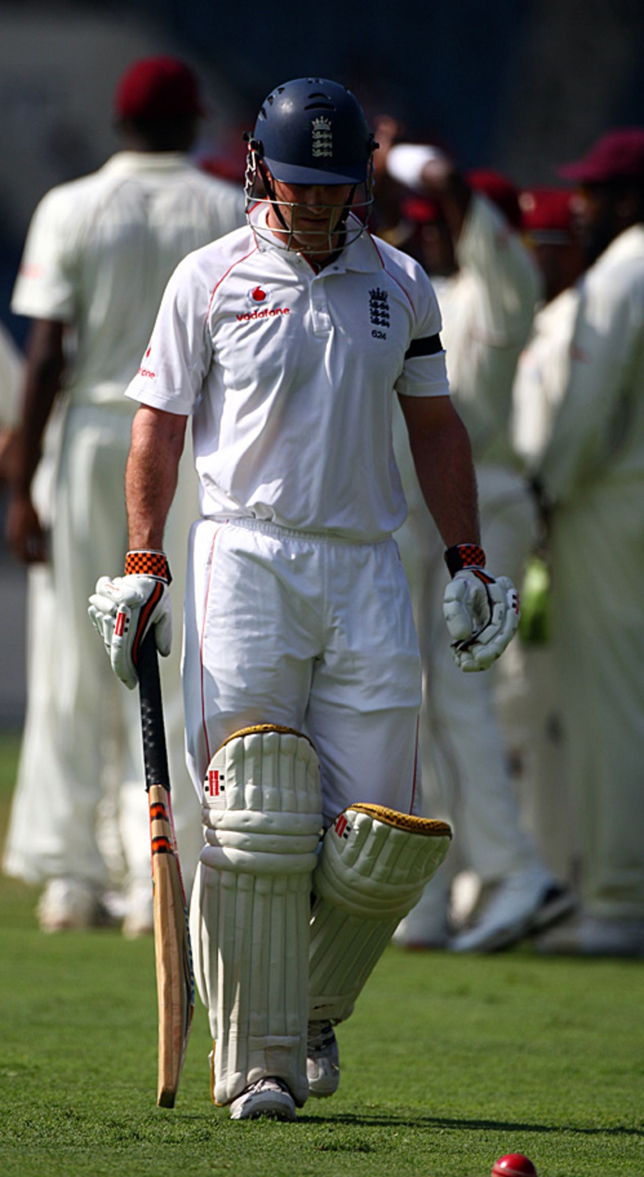 Andrew Strauss trudges off for just seven, West Indies v England, 1st Test, Kingston, February 4, 2009