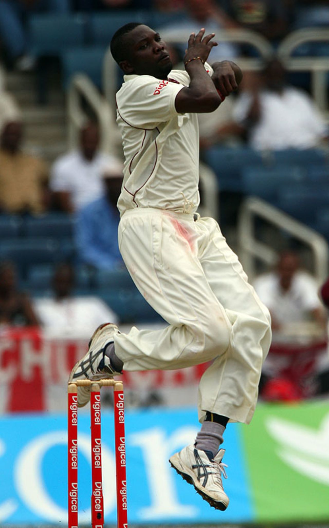 Sulieman Benn was a constant threat on the first day in Kingston, West Indies v England, 1st Test, Kingston, February 4, 2009