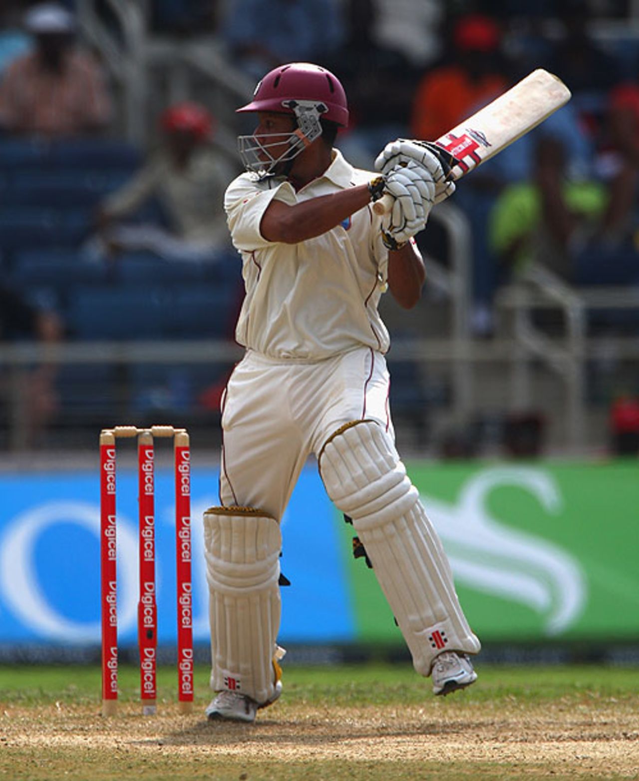 Ramnaresh Sarwan was at the centre of the referral controversies on the second day in Kingston, West Indies v England, 1st Test, Kingston, 2nd day, February 5, 2009