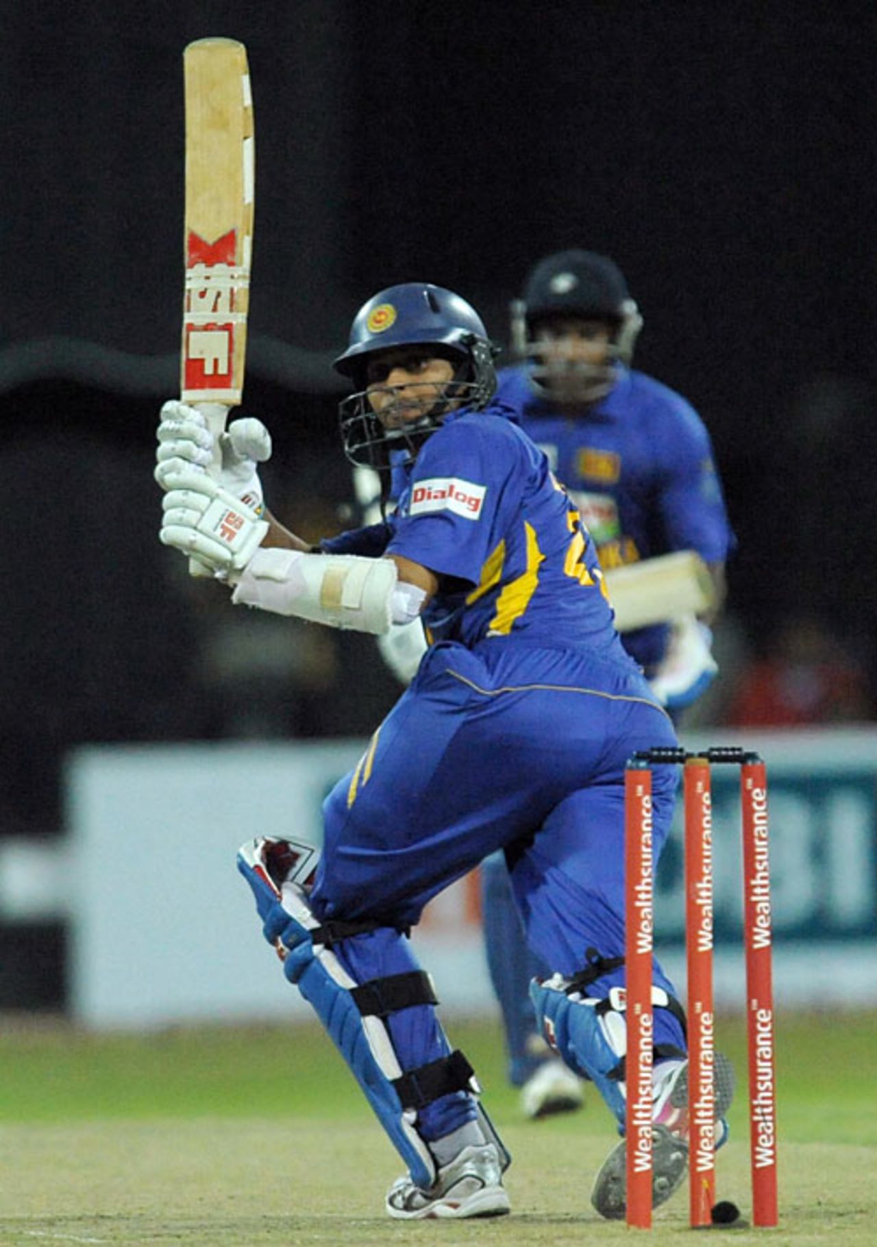 Tillakaratne Dilshan glances one down leg, Sri Lanka v India, Only T20 International, Colombo, February 10, 2009