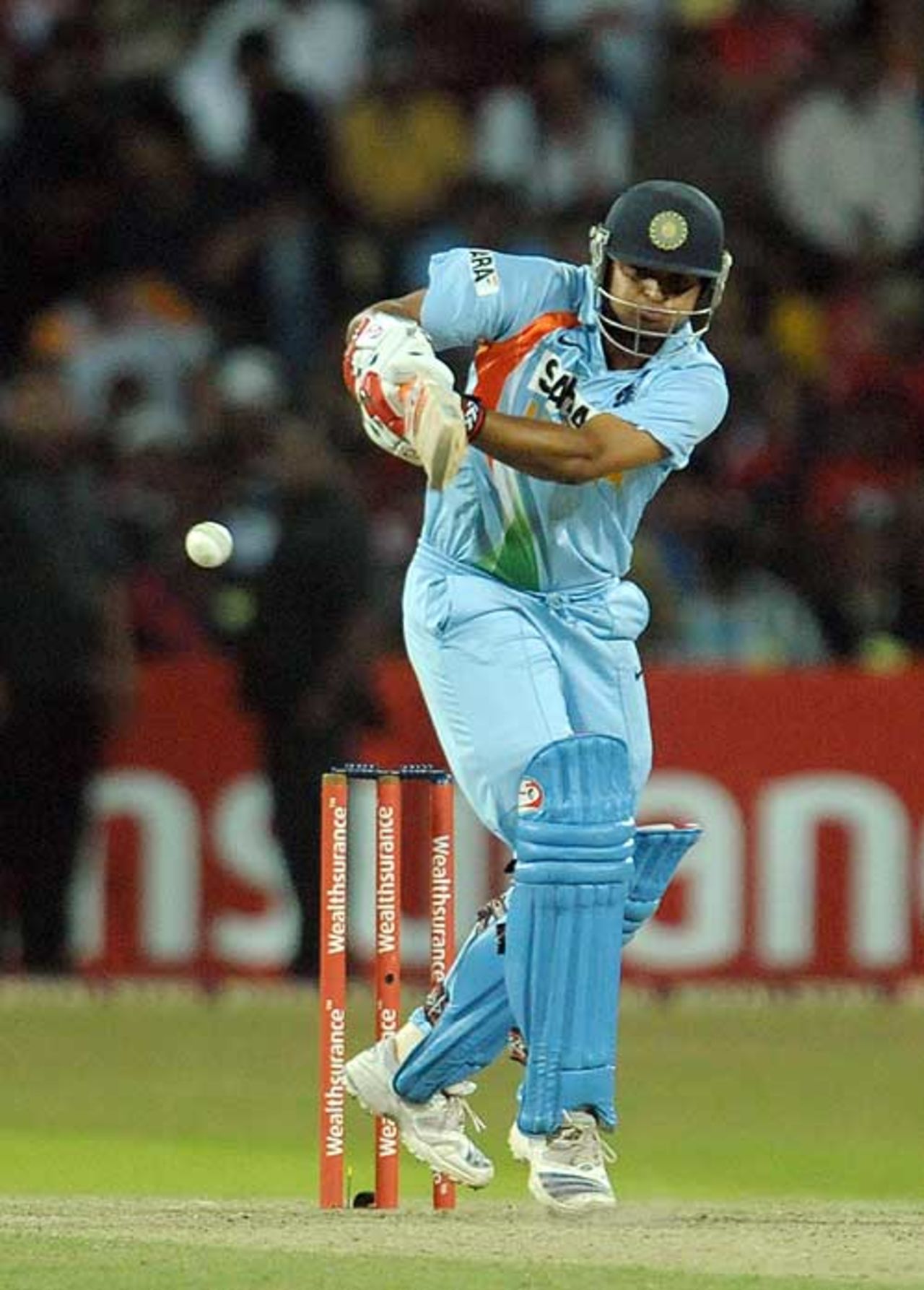 Suresh Raina scored a brisk 35 during India's chase, Sri Lanka v India, Only T20 International, Colombo, February 10, 2009