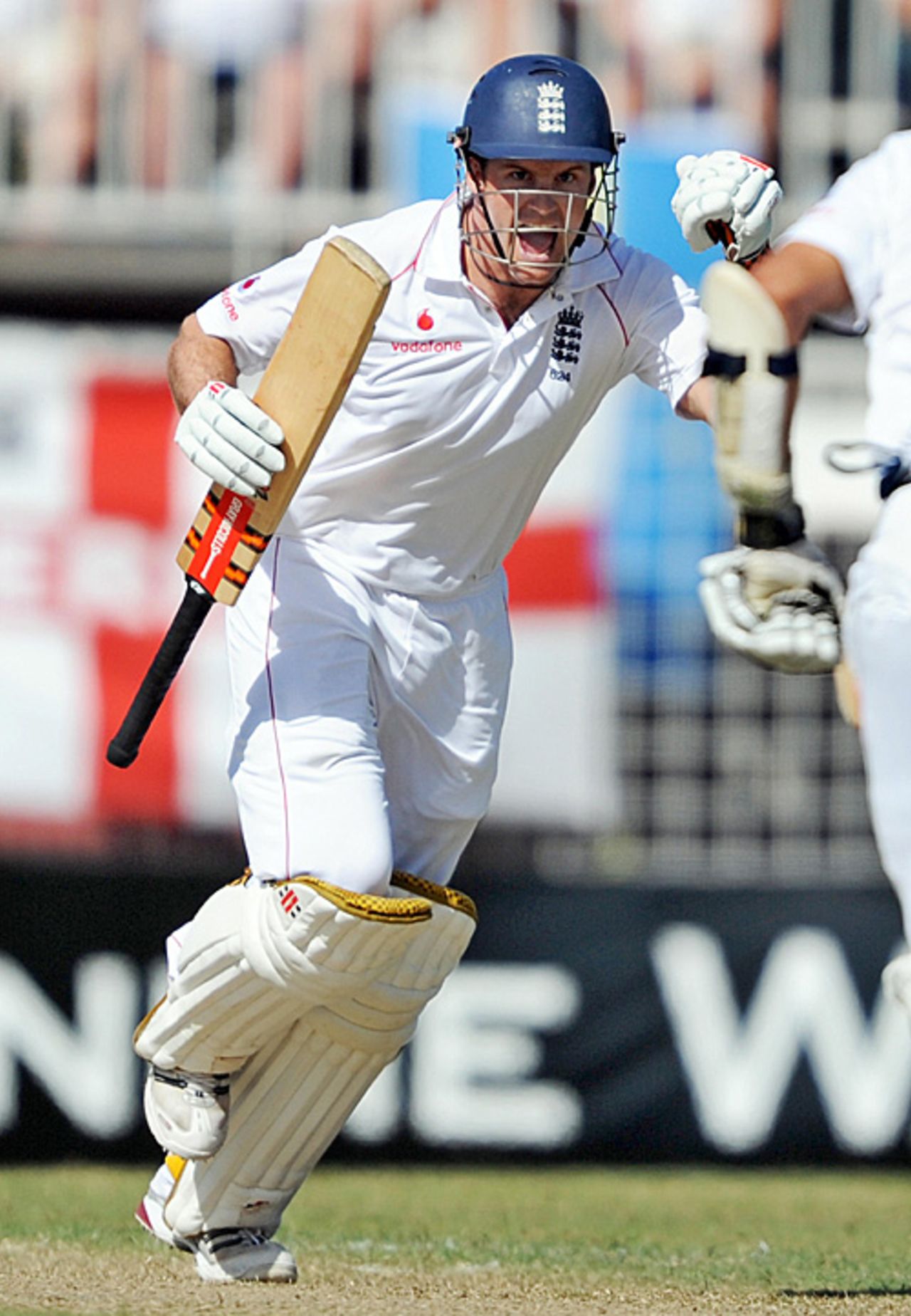Andrew Strauss celebrates his hundred against West Indies, West Indies v England, 3rd Test, Antigua, February 15, 2009