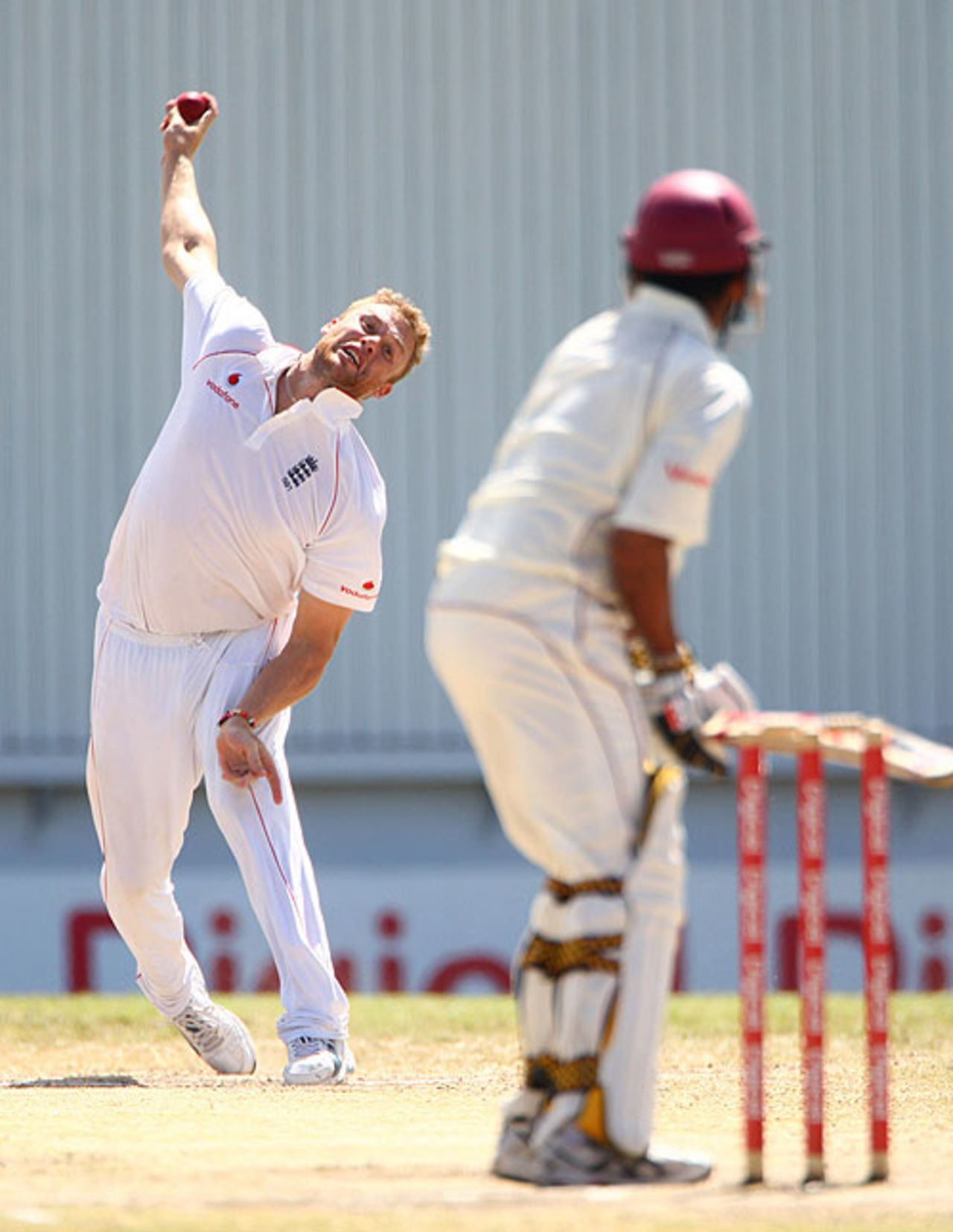 Andrew Flintoff strained every sinew as England pushed for victory, West Indies v England, 3rd Test, Antigua, 5th day, February 19, 2009