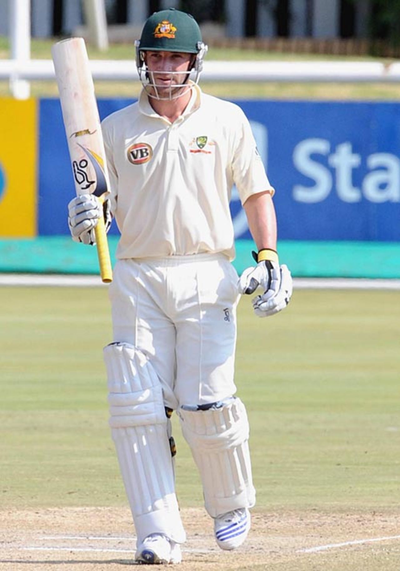 Phillip Hughes scored 53 in the second innings, South African Board President's XI v Australians, Potchefstroom, 3rd day, February 22, 2009