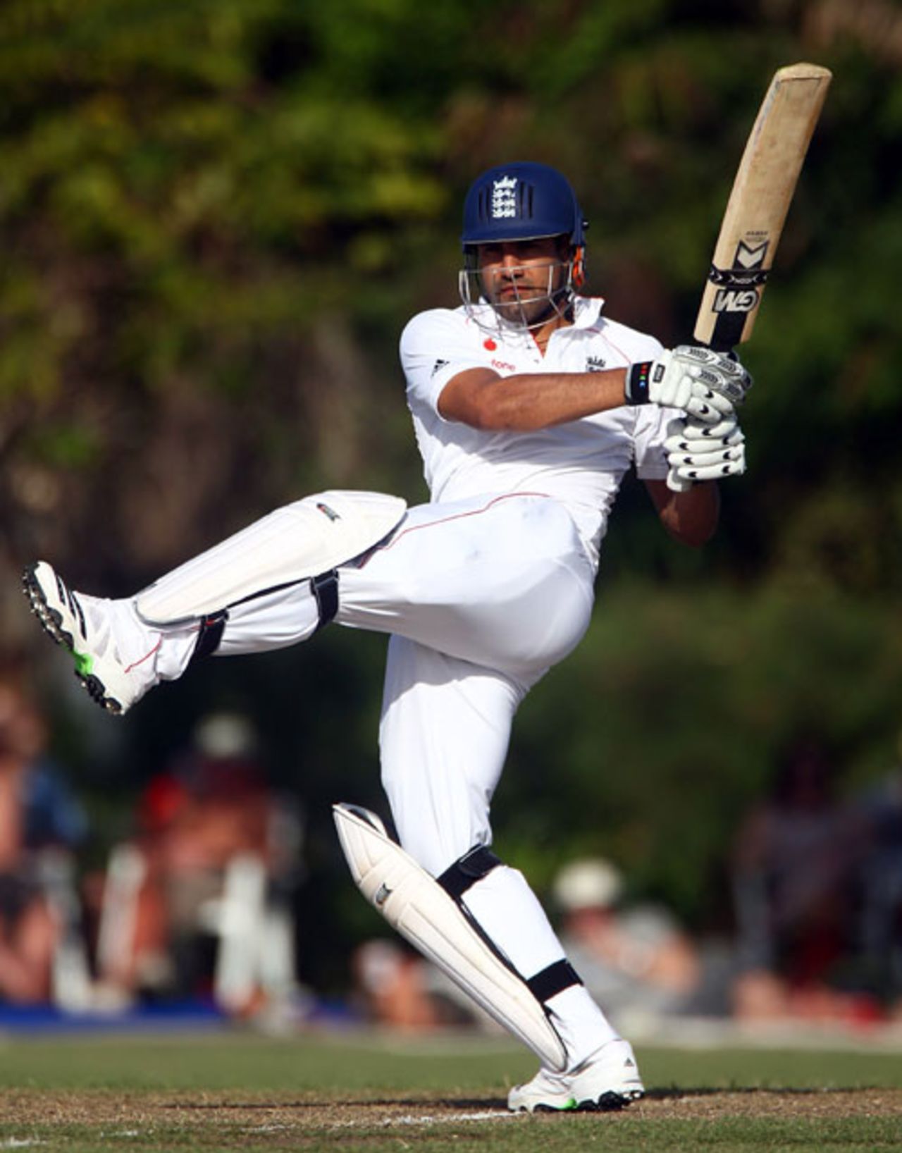 Ravi Bopara hammers a leg-side four, Barbados Cricket Association President's XI v England XI, 1st day, Barbados, February 22, 2009
