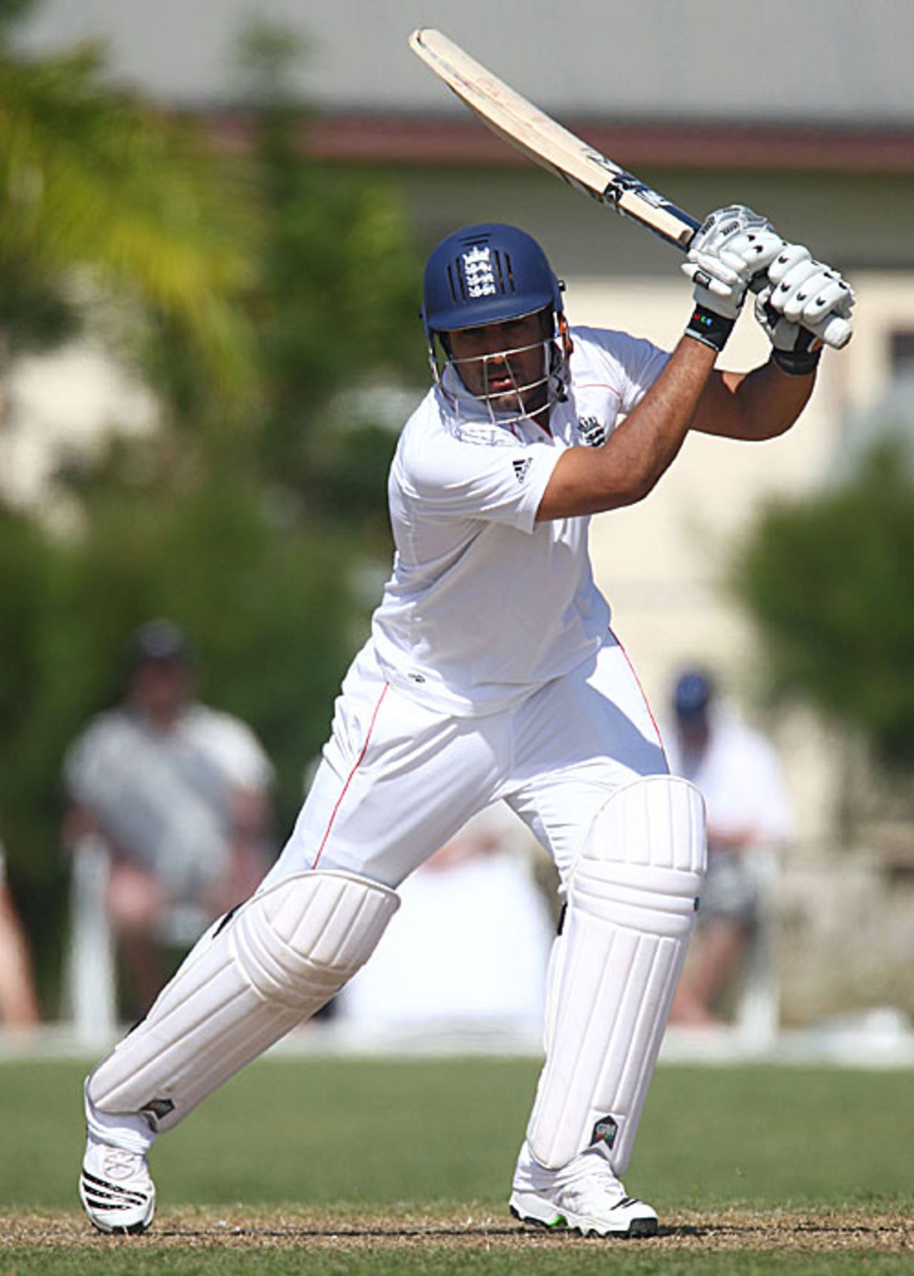 Ravi Bopara drives through the off side, Barbados Cricket Association President's XI v England XI, Barbados, 1st day, February 22, 2009