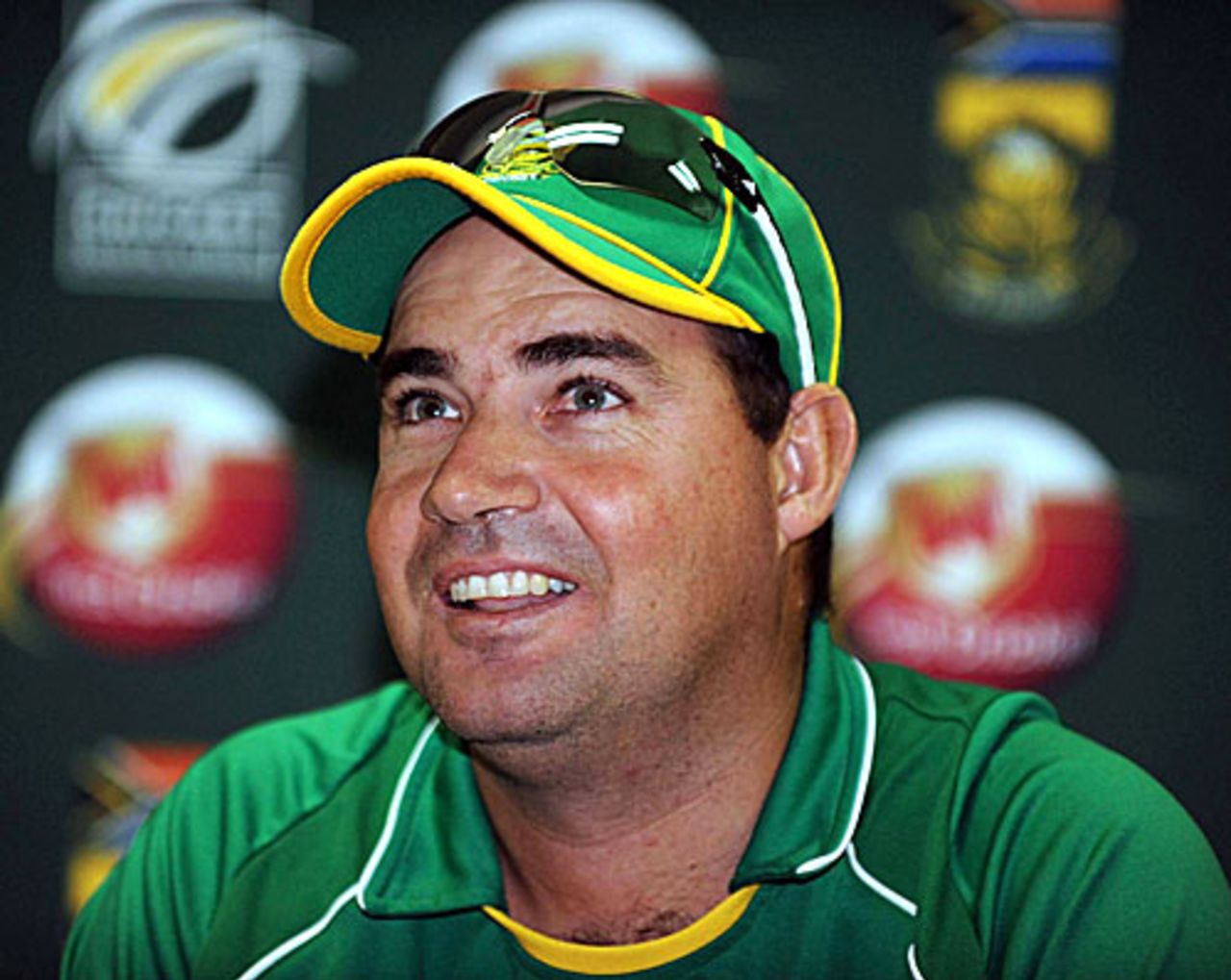 Mickey Arthur looks pleased during a press conference, Centurion, February 23, 2009