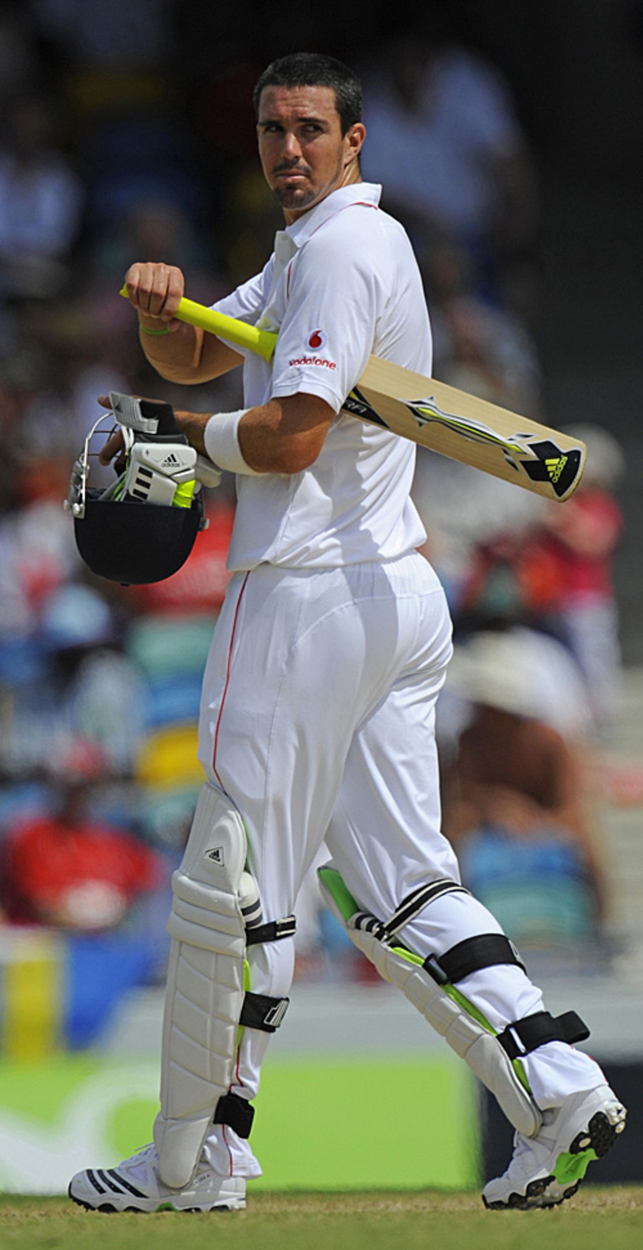 Kevin Pietersen heads back to the pavilion, West Indies v England, Barbados, 4th Test, February 27, 2009