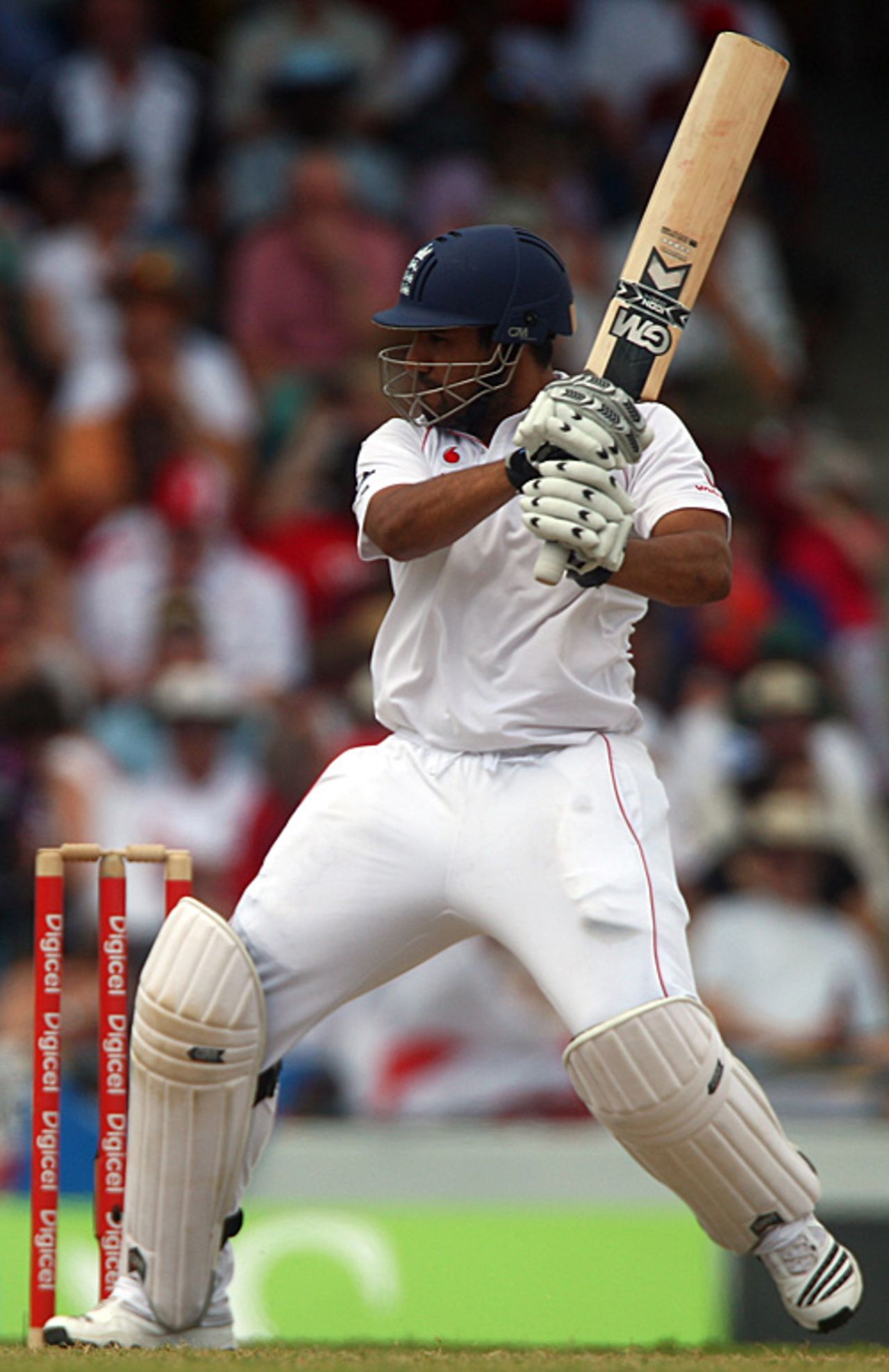 Ravi Bopara back-cuts during his maiden hundred, West Indies v England, Barbados, 4th Test, February 27, 2009