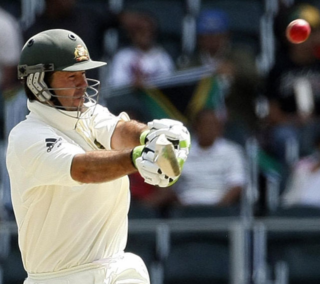 Ricky Ponting pulls, South Africa v Australia, 1st Test, Johannesburg, 4th day, March 1, 2009