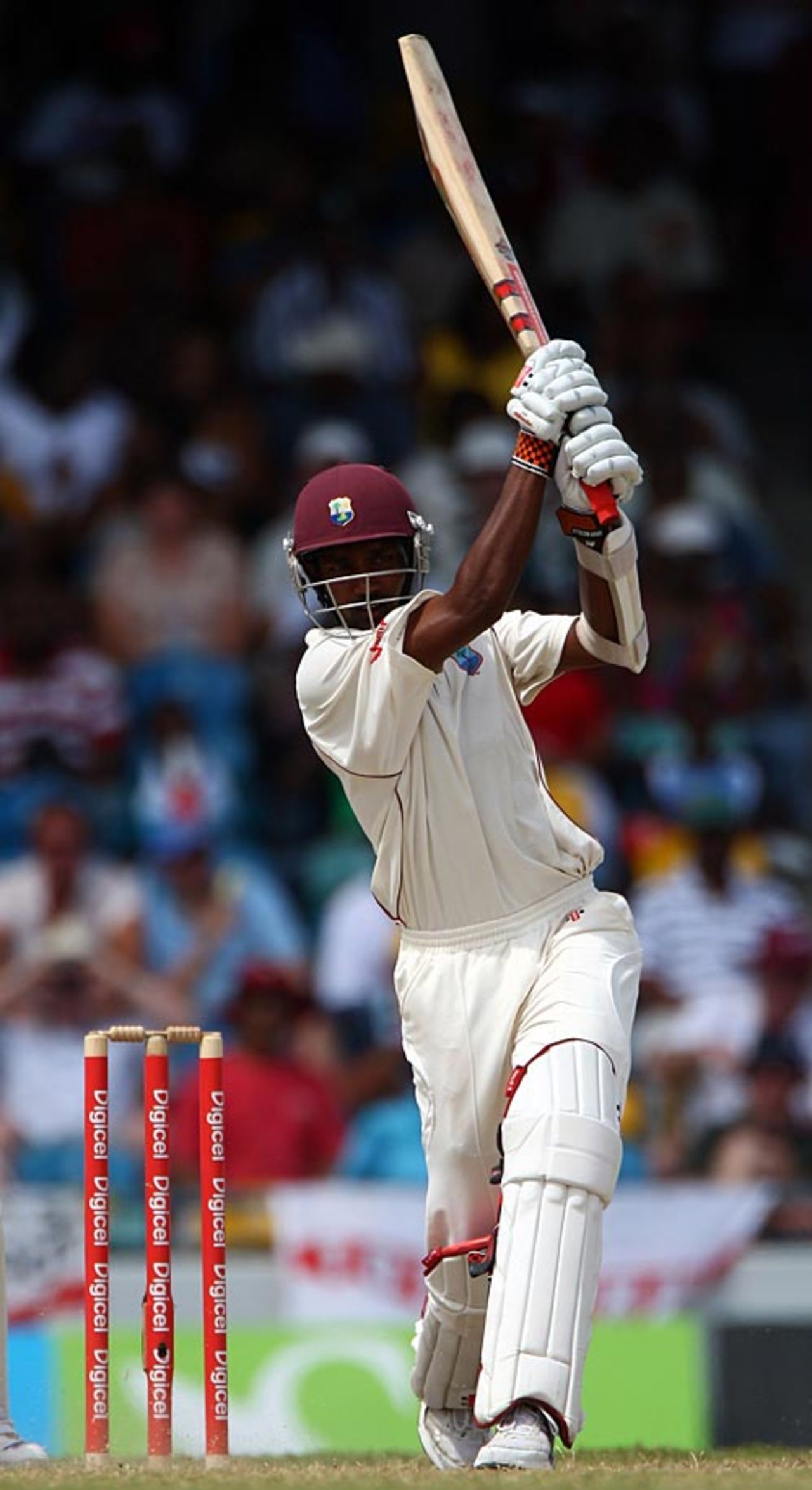 Denesh Ramdin powers his way to a hundred, West Indies v England, Barbados, 4th Test, March 1, 2009