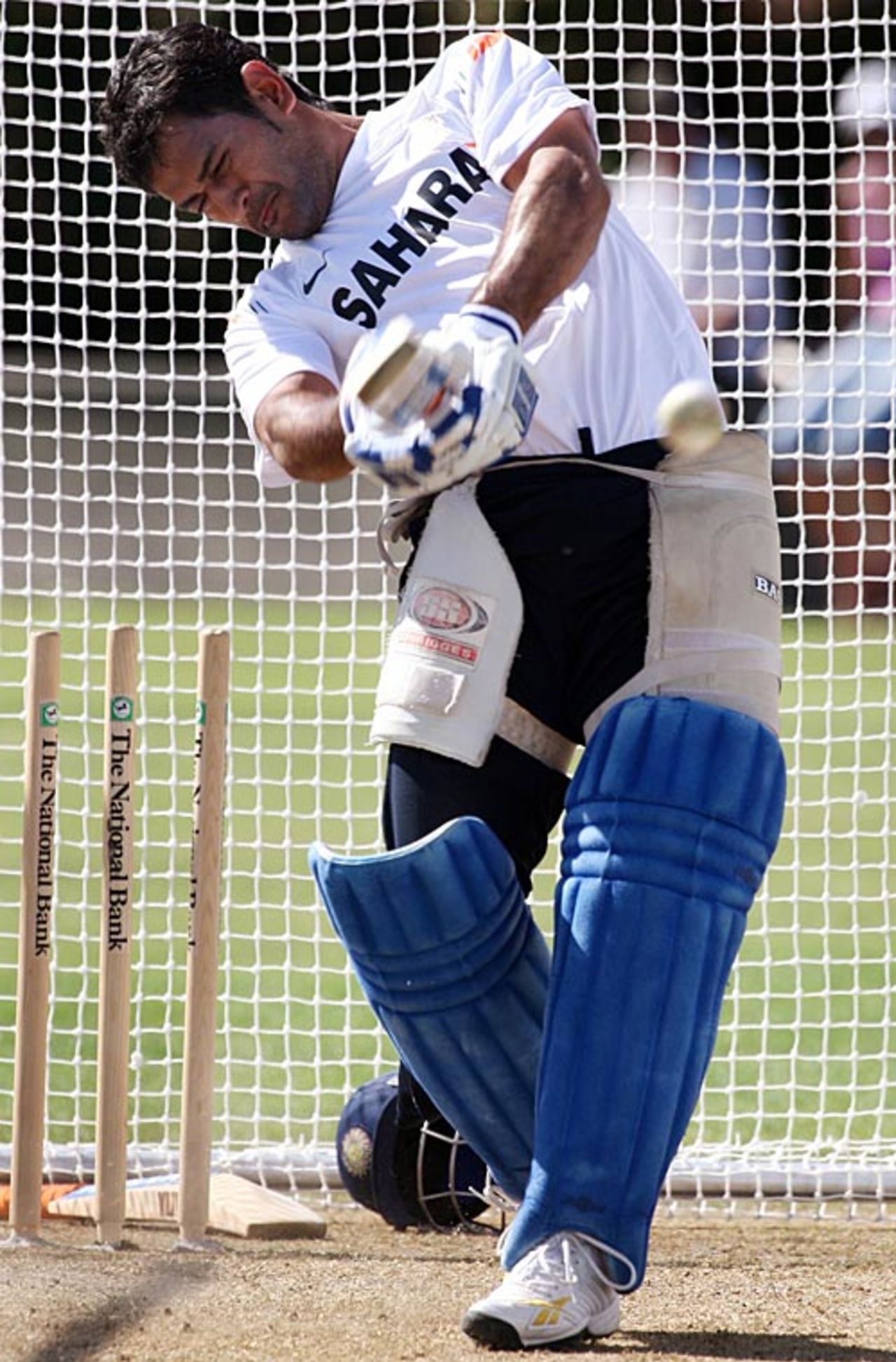 Mahendra Singh Dhoni hits over the top, Napier, March 2, 200