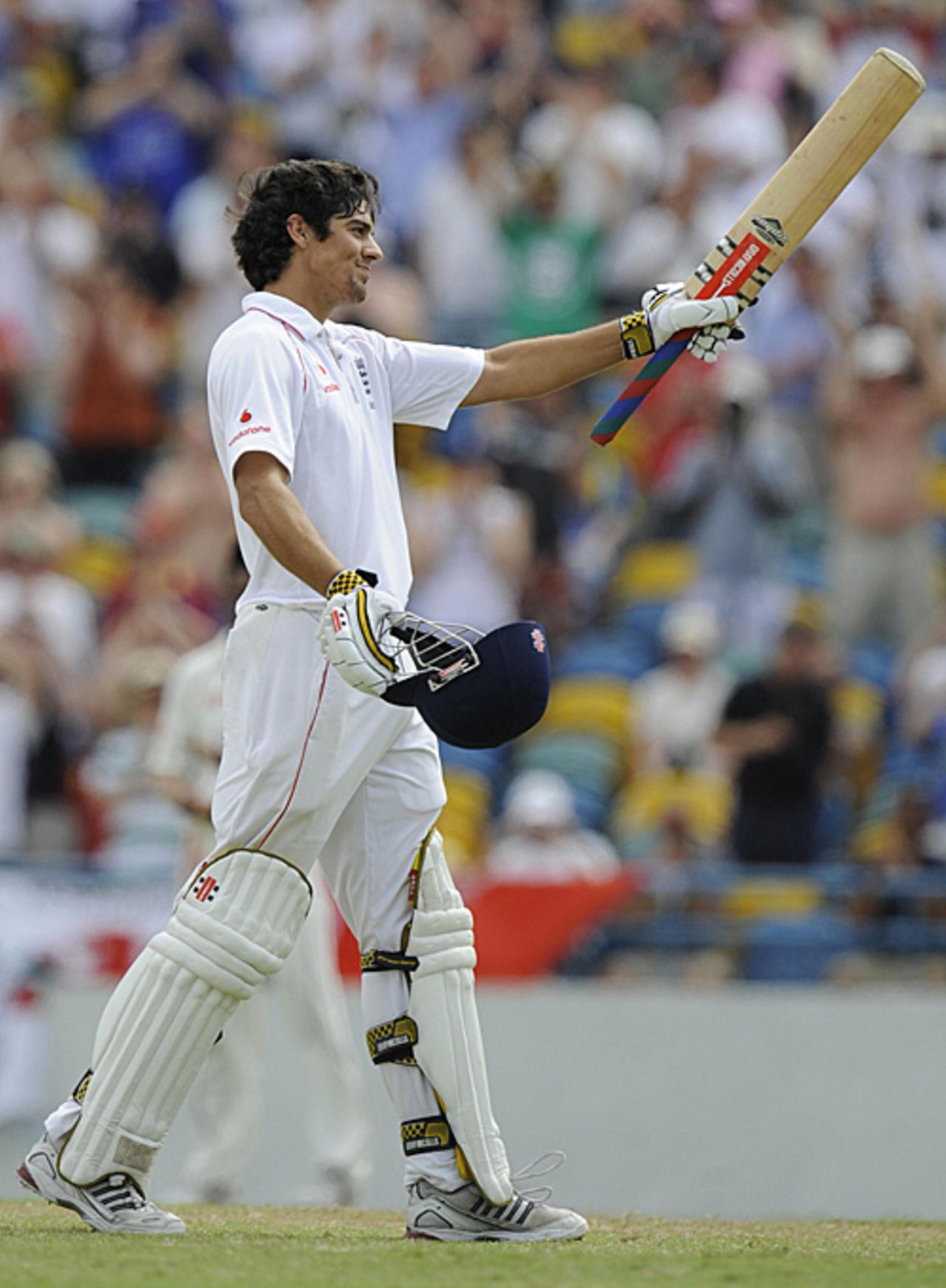 Alastair Cook celebrates his eighth Test century, West Indies v England, Barbados, 5th Test, March 1, 2009