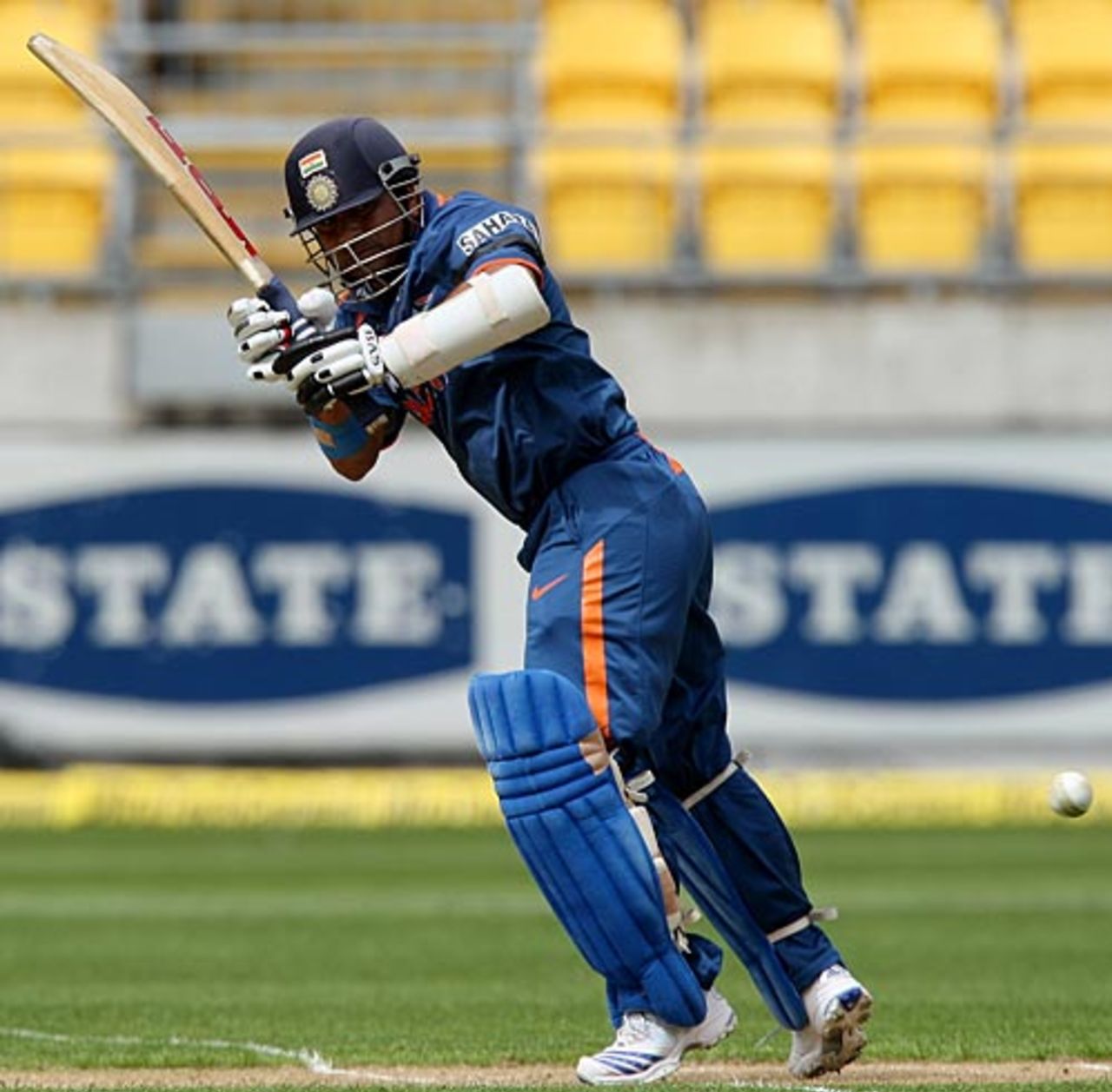 Sachin Tendulkar flicks, New Zealand v India, 2nd ODI, Westpac Stadium, Wellington, March 6, 2009
