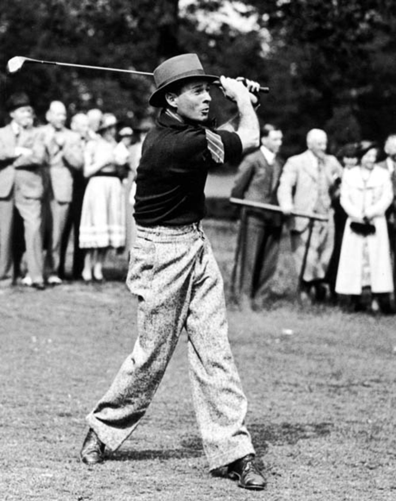 Jack Fingleton plays a round of golf at the West Kent Golf Club, Bickley, May 23, 1938