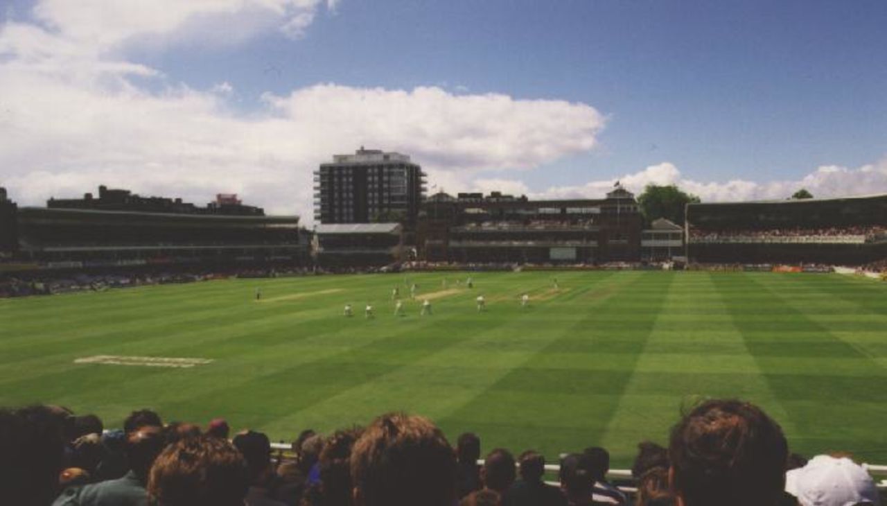Wide-angle view of Lord's, taken during the the 2nd Test between England and Australia, on 21 June 1997.