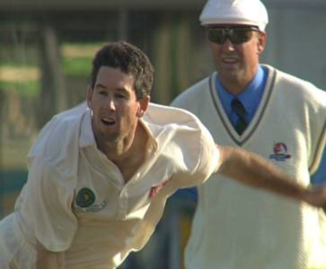 Derek Crookes in action for South Africa A, December 1997.