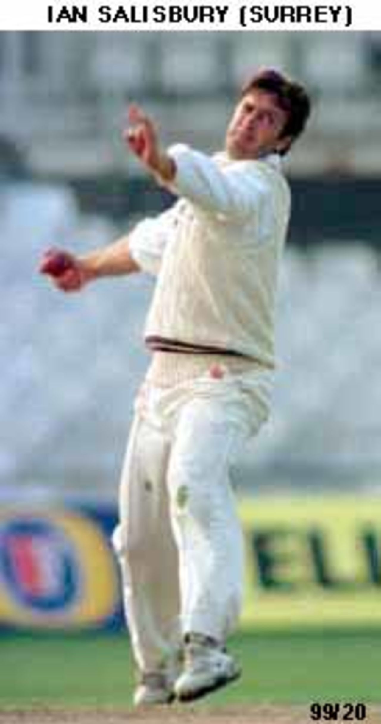 Ian Salisbury about to bowl