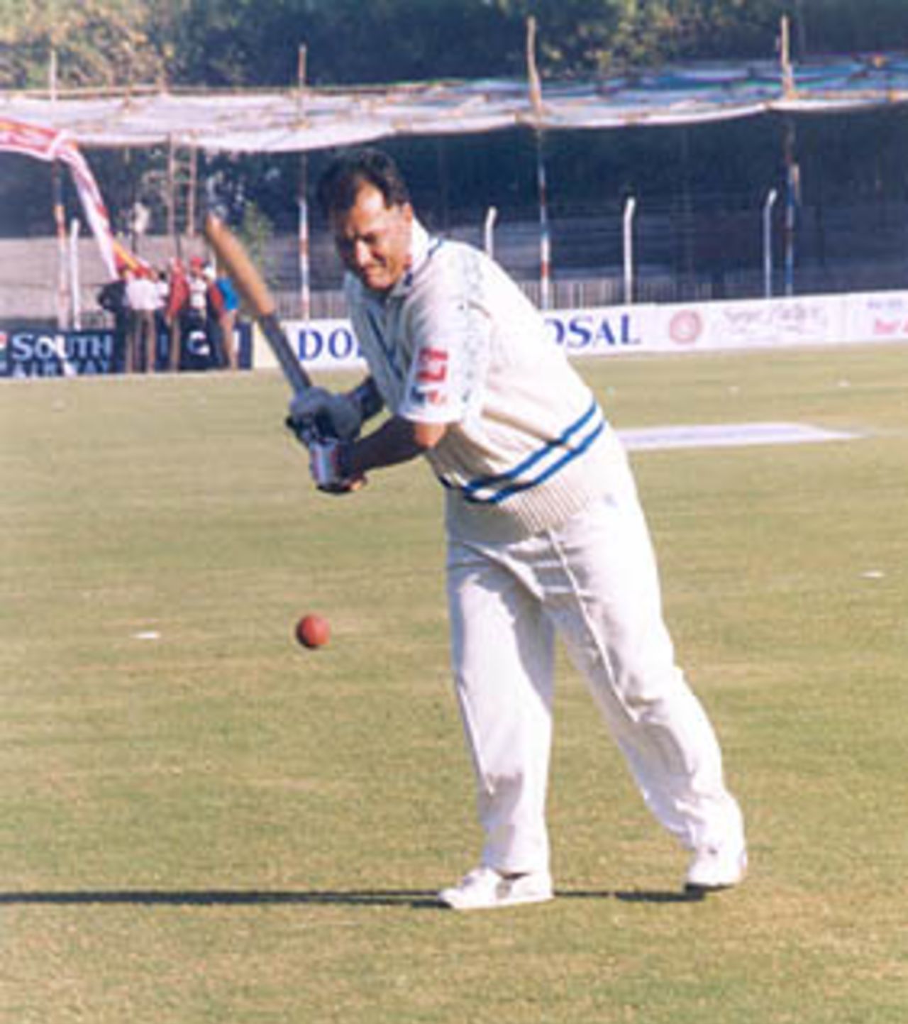FedEx Cup 1999, Second OD: Madan Lal practising before the match