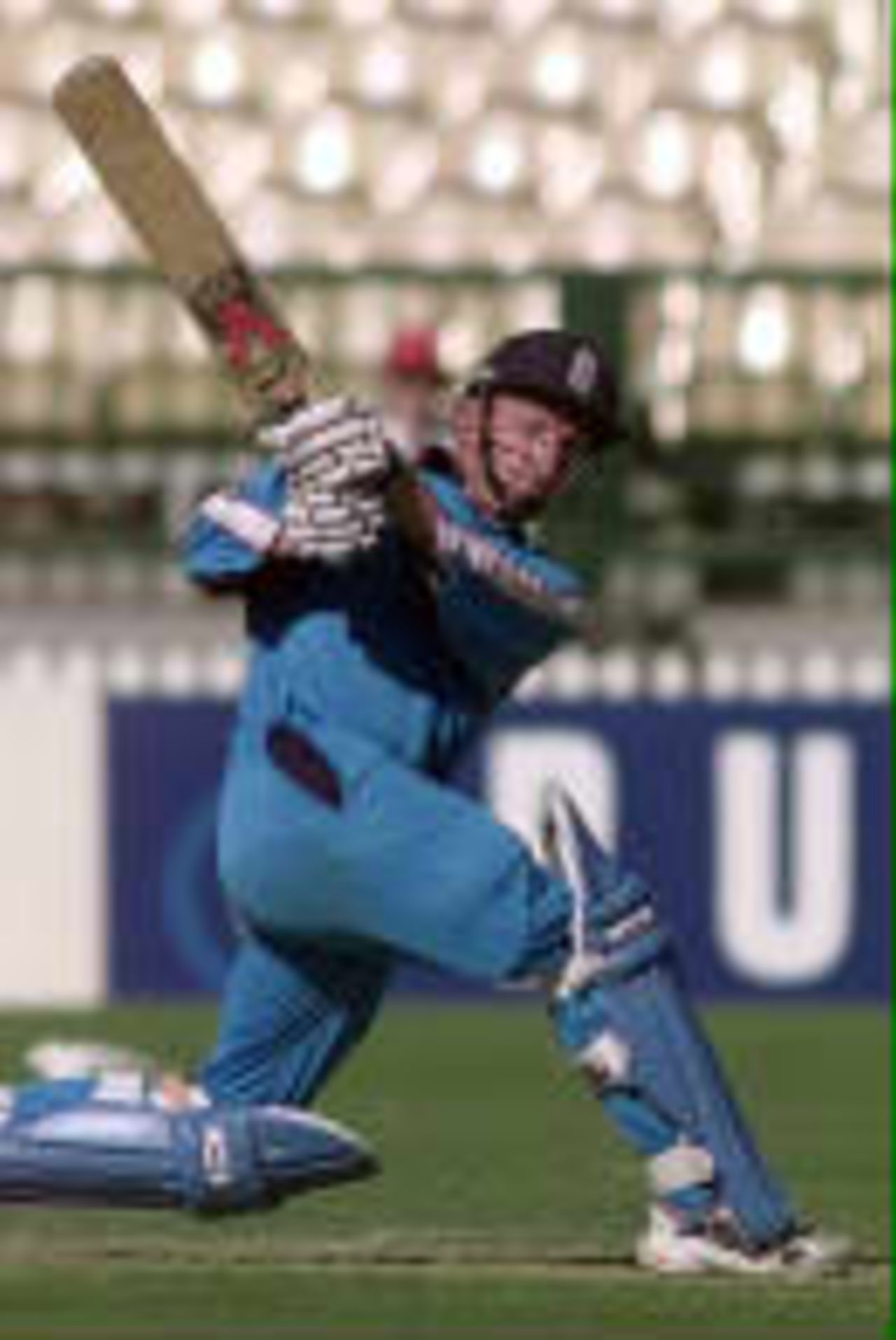Neil Fairbrother sweeps a four off Jayasuriya - Carlton & United One-Day Series, 1998-99, 8th Match England v Sri Lanka Adelaide Oval, Adelaide, South Australia (day/night) 23 January 1999