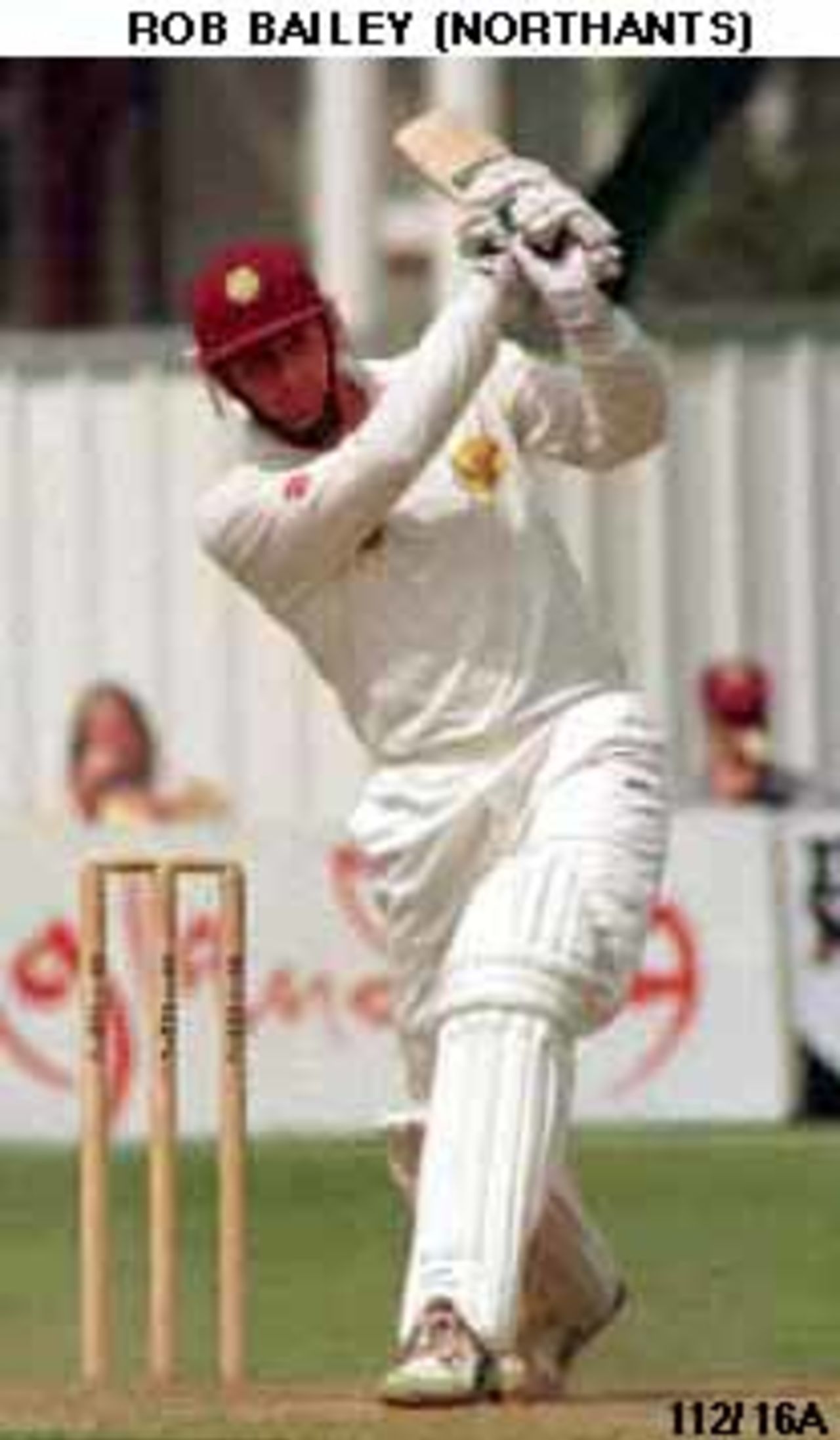 Rob Bailey of Northants swings at the ball