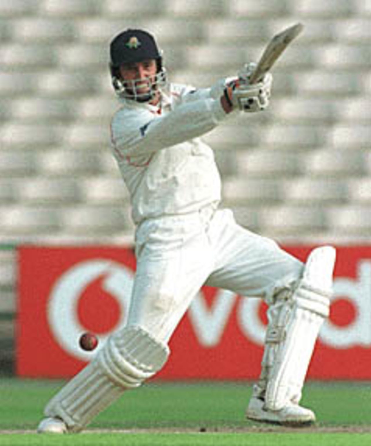 John Crawley drives, County Championship, Lancashire v Durham, 1-4 September 1999