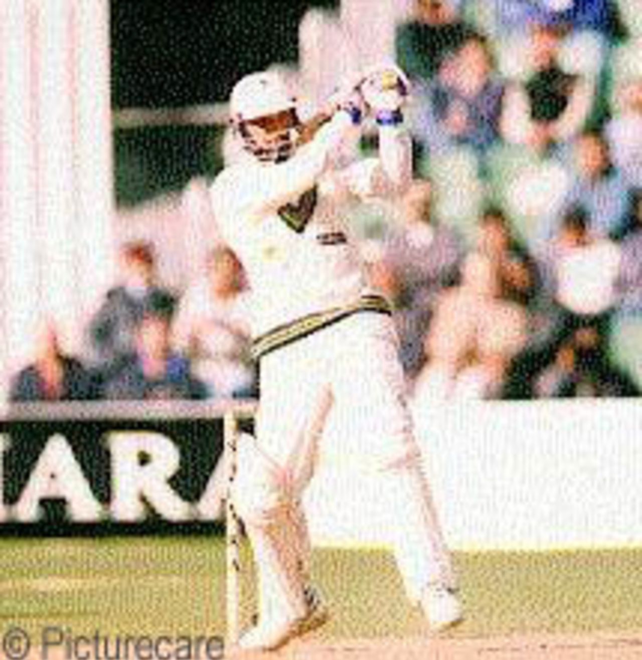 Azhar Mahmood in action at Toronto, Pakistan v India, Sahara Cup 1997