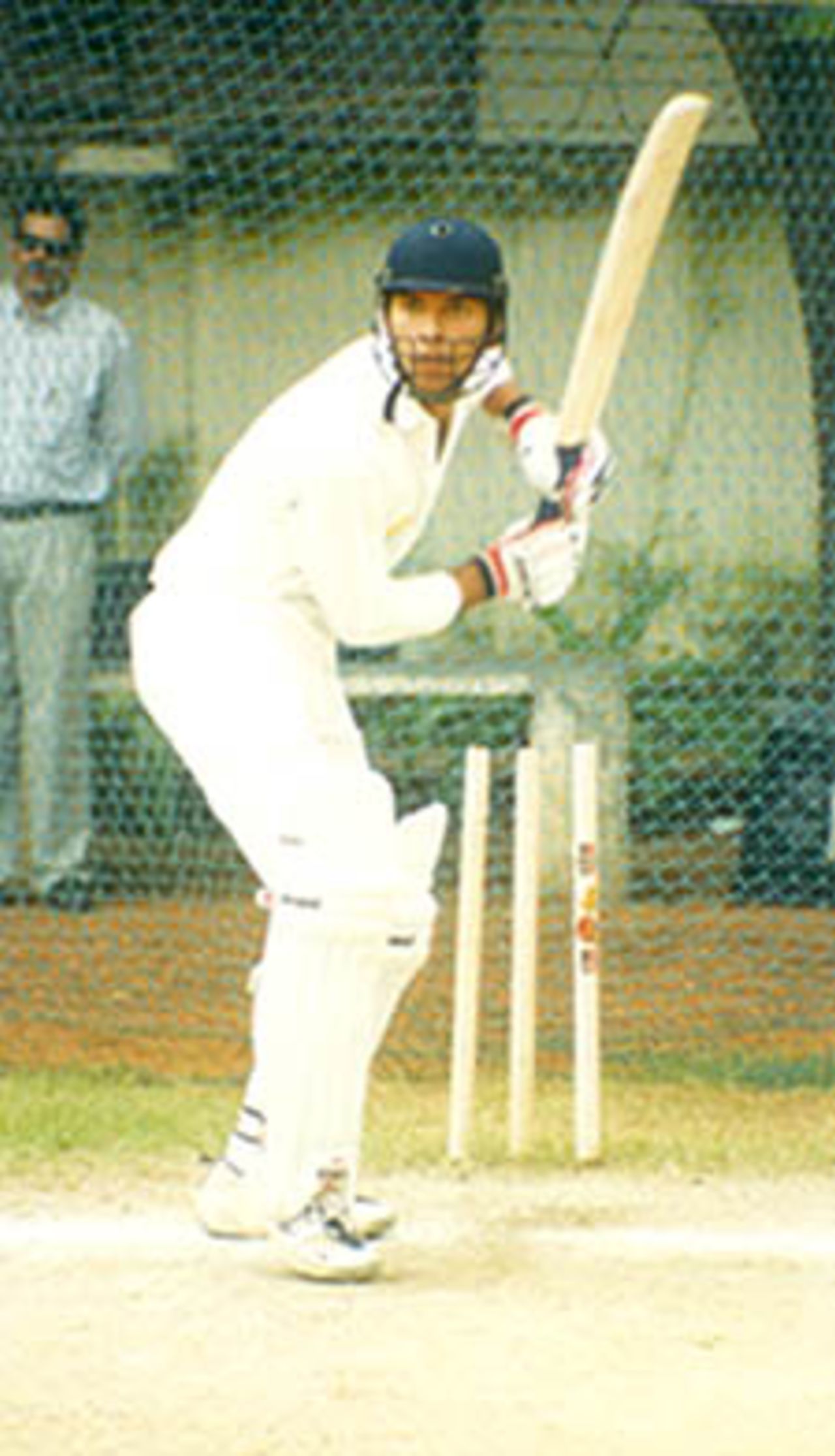 Indian all rounder Yuvraj Singh at the nets, Pre-tournament camp at Chennai Jan 2000