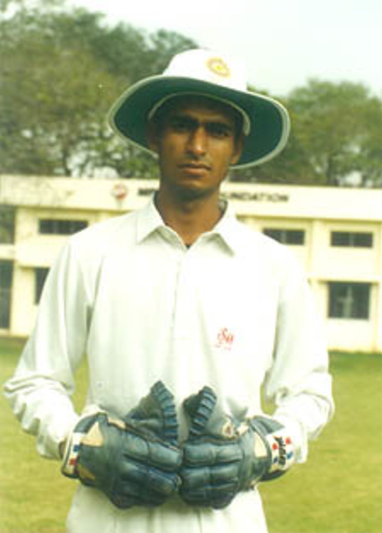 Ajay Ratra, the Indian U-19 wicket keeper, Pre-tournament camp at Chennai Jan 2000
