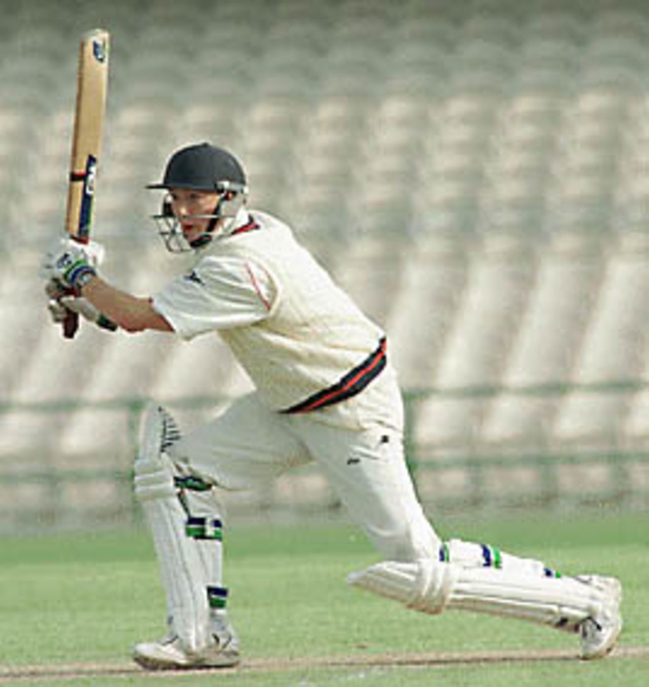 Chris Schofield drive, Lancashire v Sussex, County Championship, 13-16 April 1999