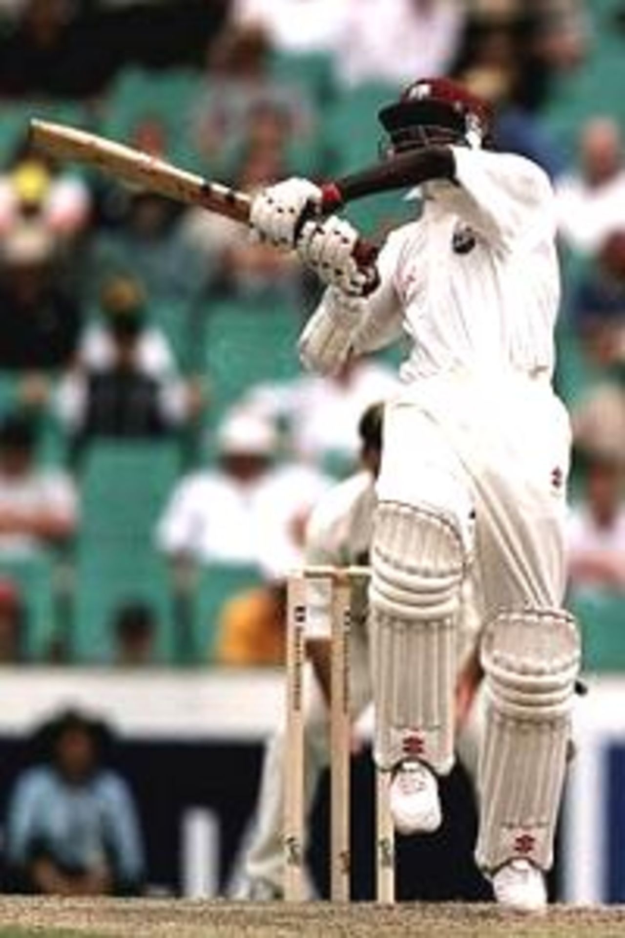 Ridley Jacobs of West Indies pulls a short ball during his innings of 62 against Australia during the fourth days play of the FifthTest Match between Australia and West Indies at the Sydney Cricket Ground,Sydney, Australia.