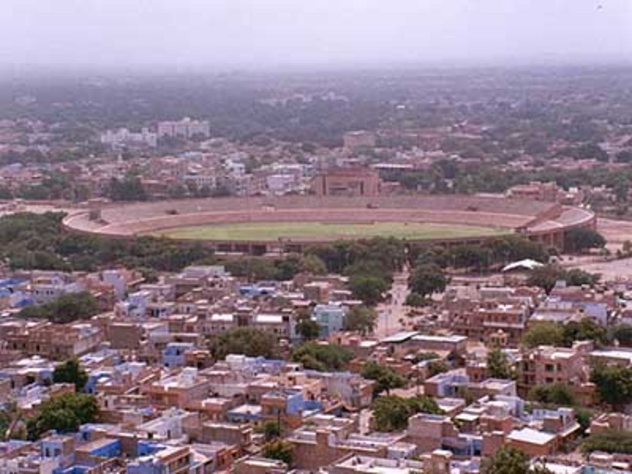 A panoramic view of stadium from Doordarshan & FM Tower, Jodhpur