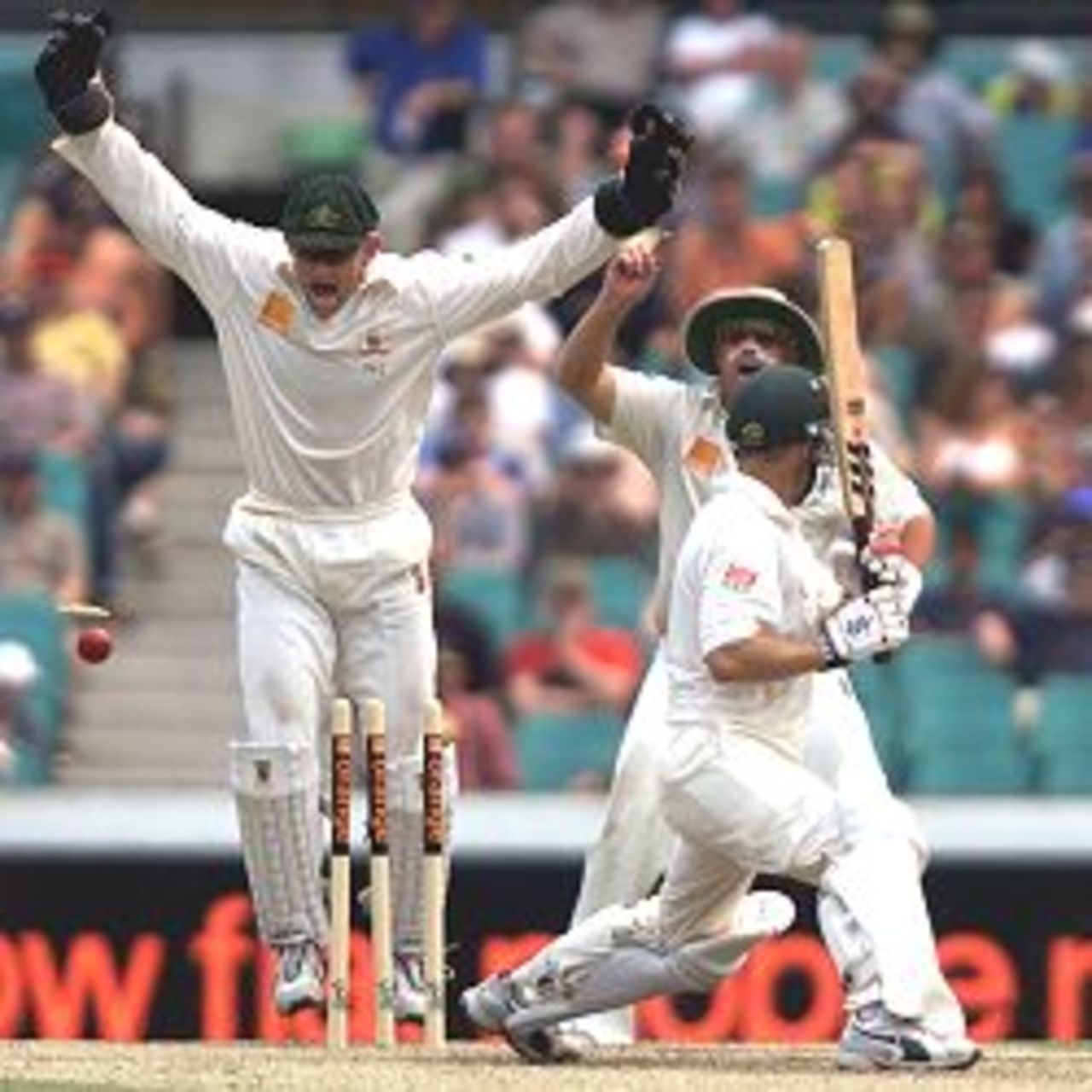 5 Jan 2002: Gary Kirsten of South Africa is bowed by Stuart MacGill of Australia during the fourth day's play in the third Test between Australia and South Africa being played at the Sydney Cricket Ground,Sydney,Australia.