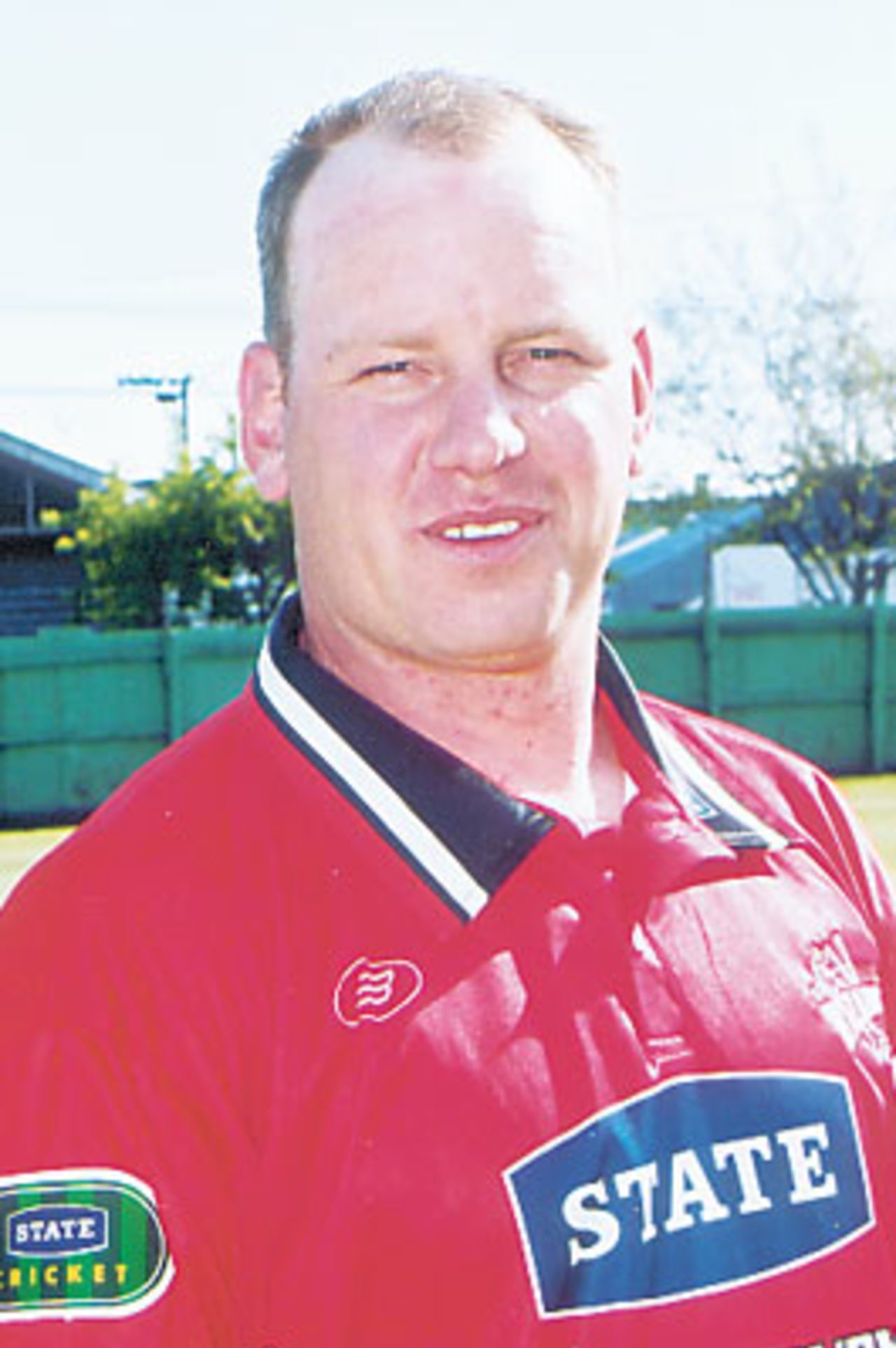 Portrait of Canterbury player Brad Doody, December 2001.