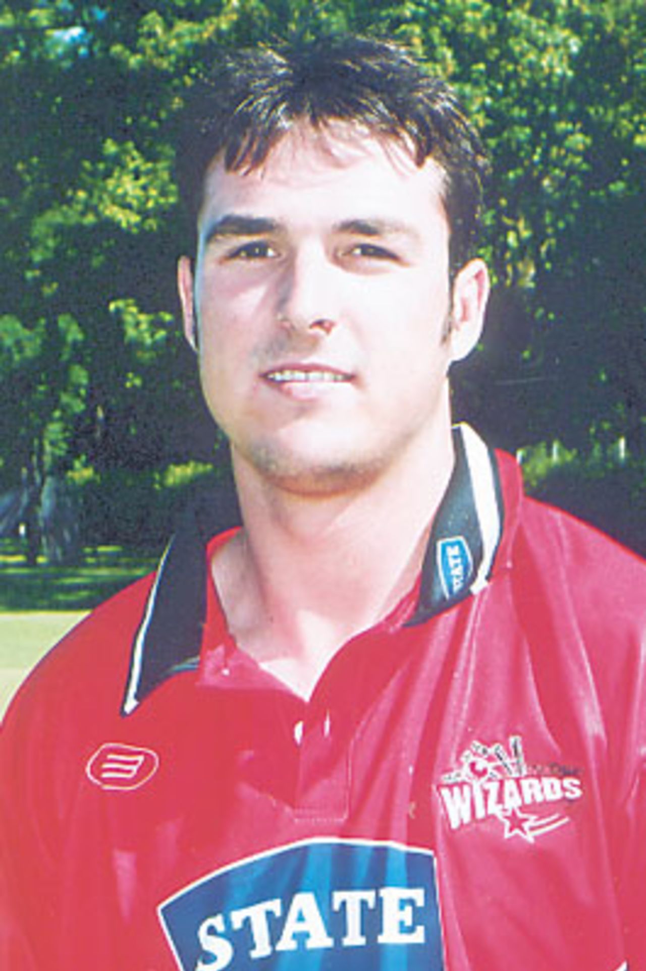 Portrait of Canterbury player Shanan Stewart, December 2001.