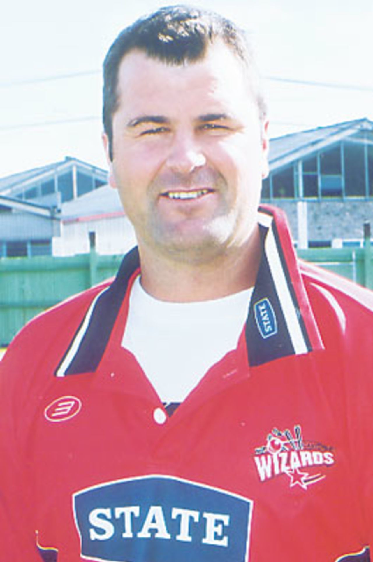Portrait of Canterbury player Warren Wisneski, December 2001.