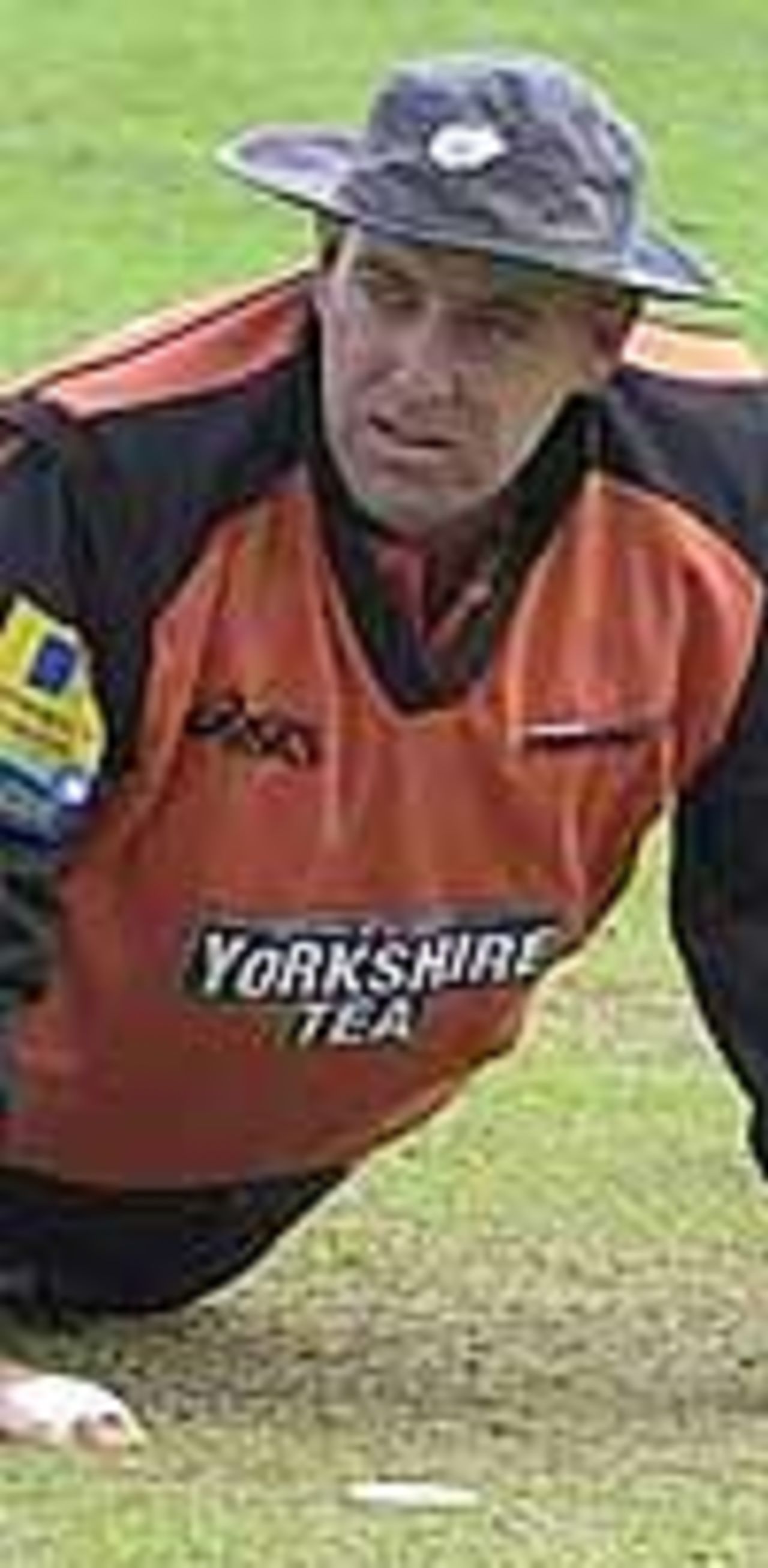Darren Lehmann seen at Trent Bridge in the Norwich Union League, Notts v Yorks, 13 August 2001