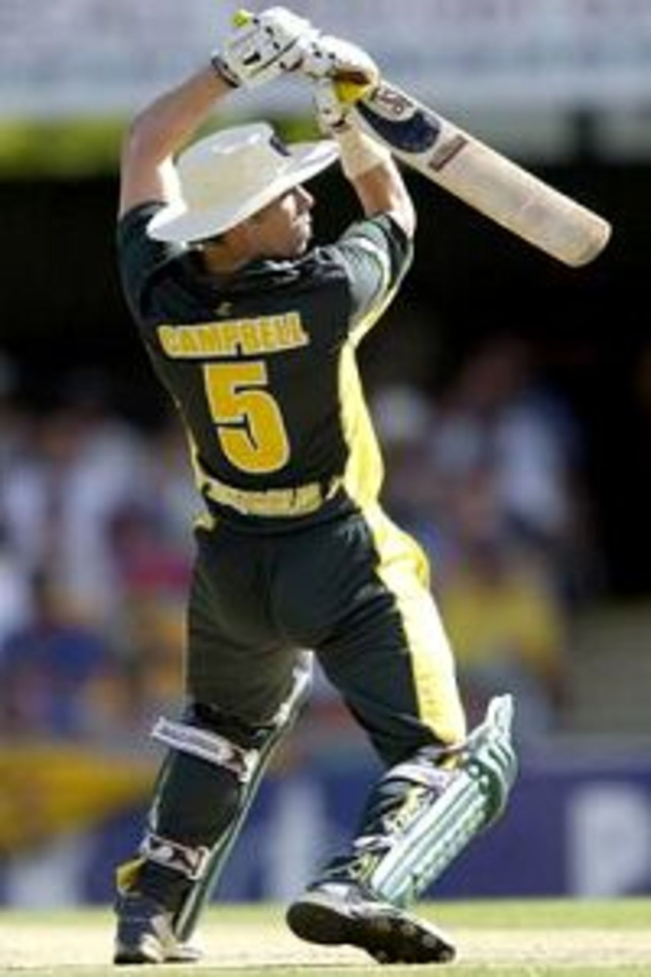 8 Jan 2002: Ryan Campbell of Australia A in action against New Zealand during the Australia A versus New Zealand one day cricket match played at the Gabba in Brisbane, Australia.