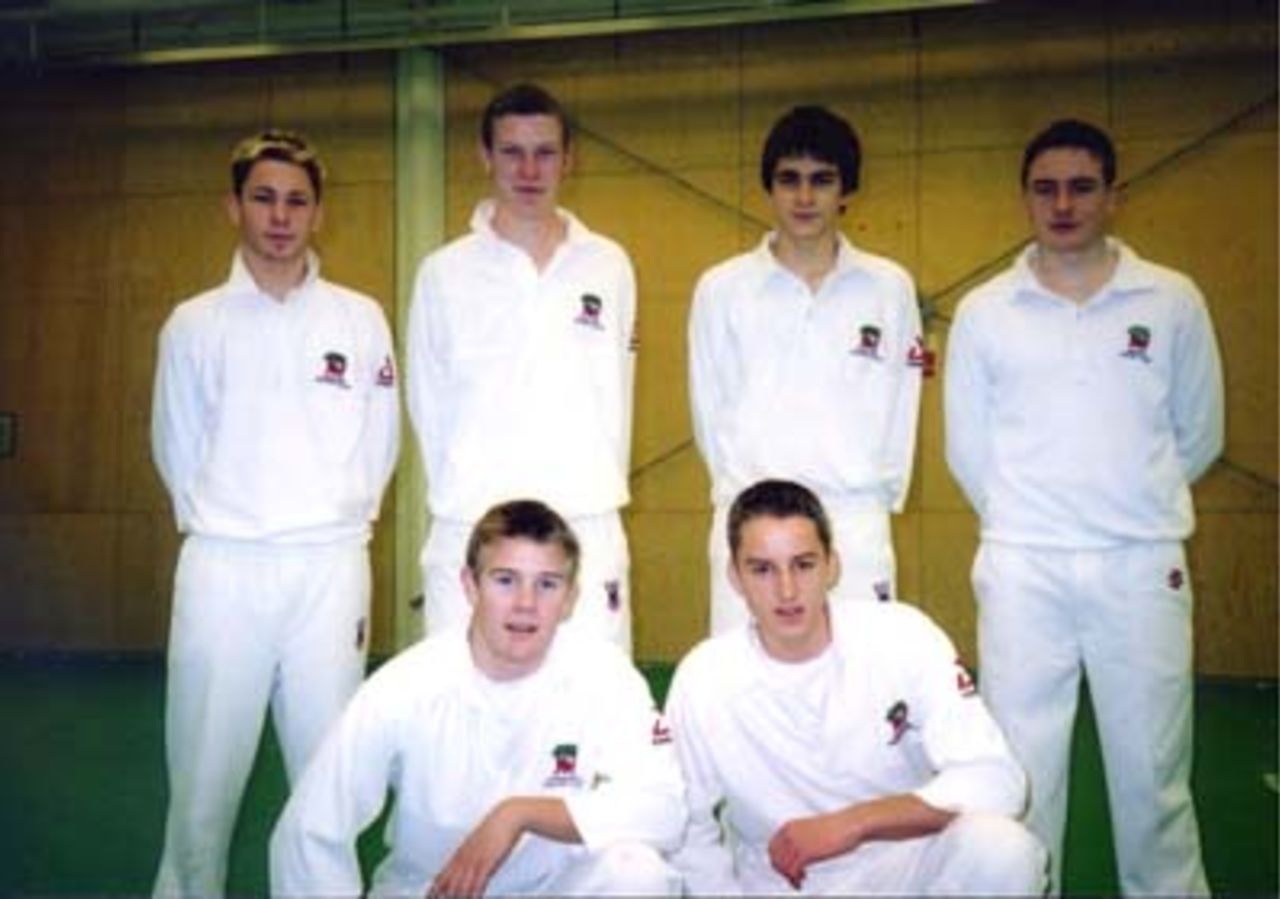 Andover Under 16s at the Hampshire Rose Bowl Academy: <BR>Back Row l/r Steve Williams, Matthew Guilfoyle, Tim Clarke, Mark Coppelstone: <BR>Front row l/r James Manning, Rob Palmer