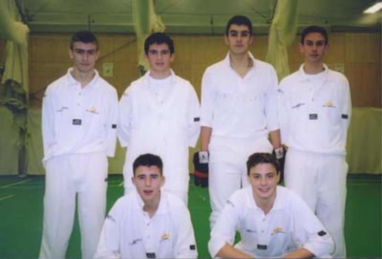 BAT Under 16s at The Hampshire Rose Bowl Academy: <br>Back Row l/r Mark Smith, Ben Anderson, Craig Vigar, Matt Couch<br>Front Row l/r Gary Cozens, Ricky Rawlins