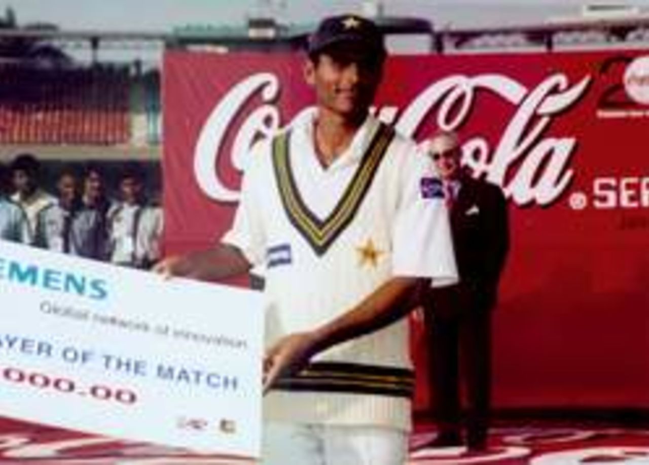 Abdur Razzak, selected man of the match for all round performance in bat and ball