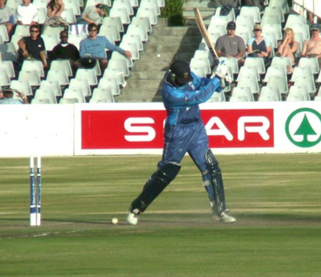 WP's Claude Henderson is cleaned bowled by Deon Kruis